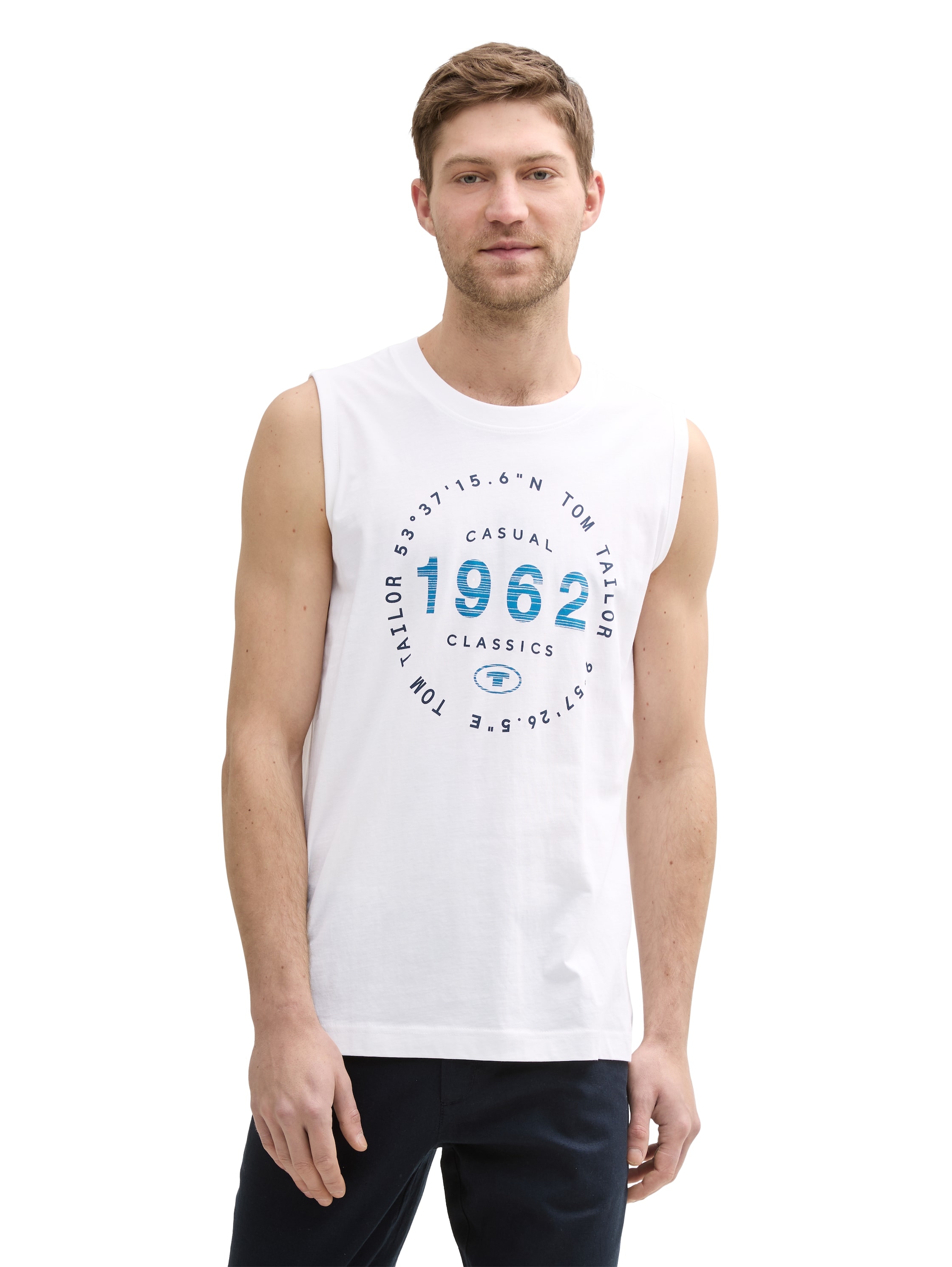 TOM TAILOR T-Shirt, (Packung, 2 tlg.), mit Logo-Print