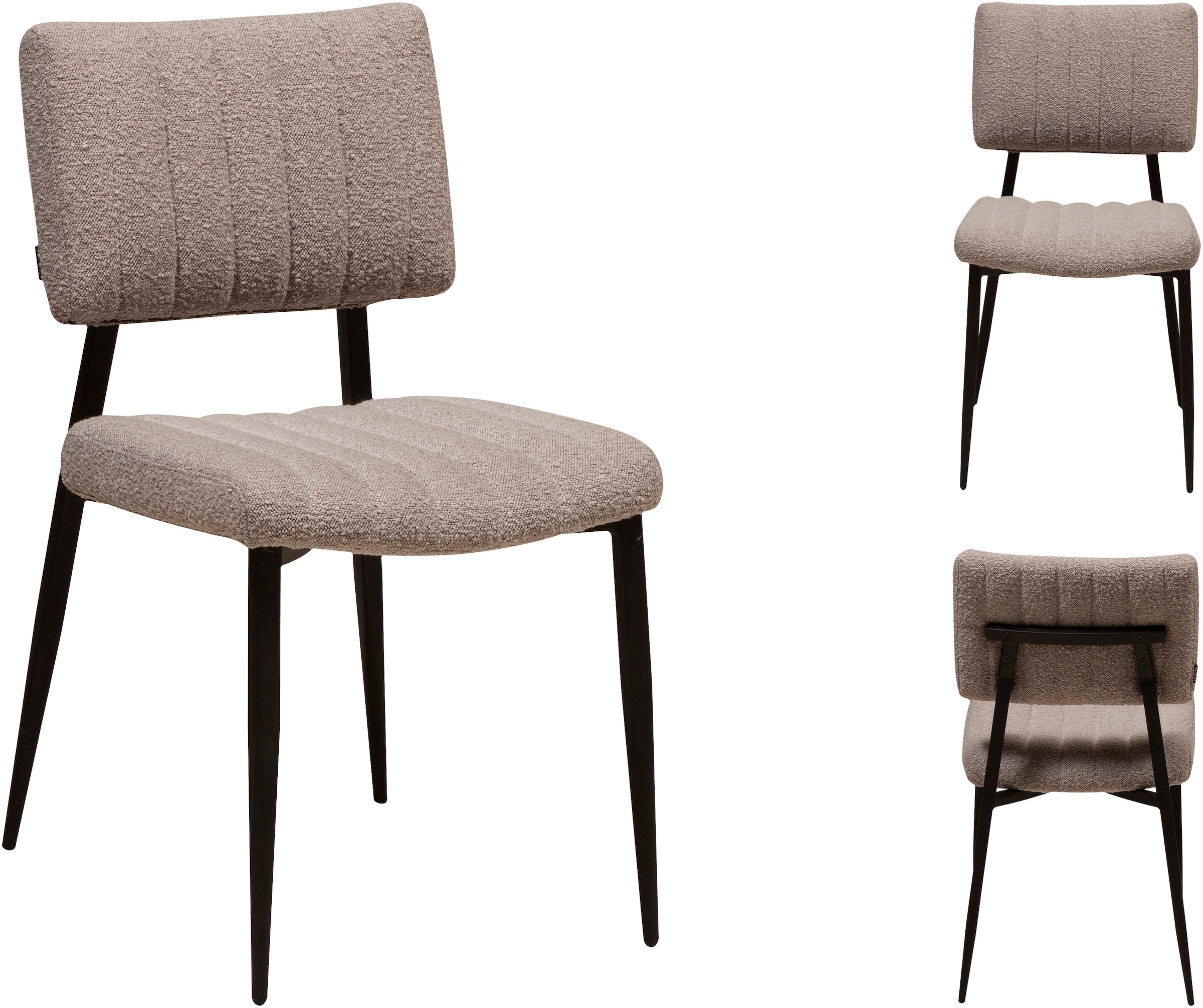 OMG Design Esszimmerstuhl »Dirk«, (Set), 2 St., Stoff, moderner Boucle Bezug, bequem gepolstert