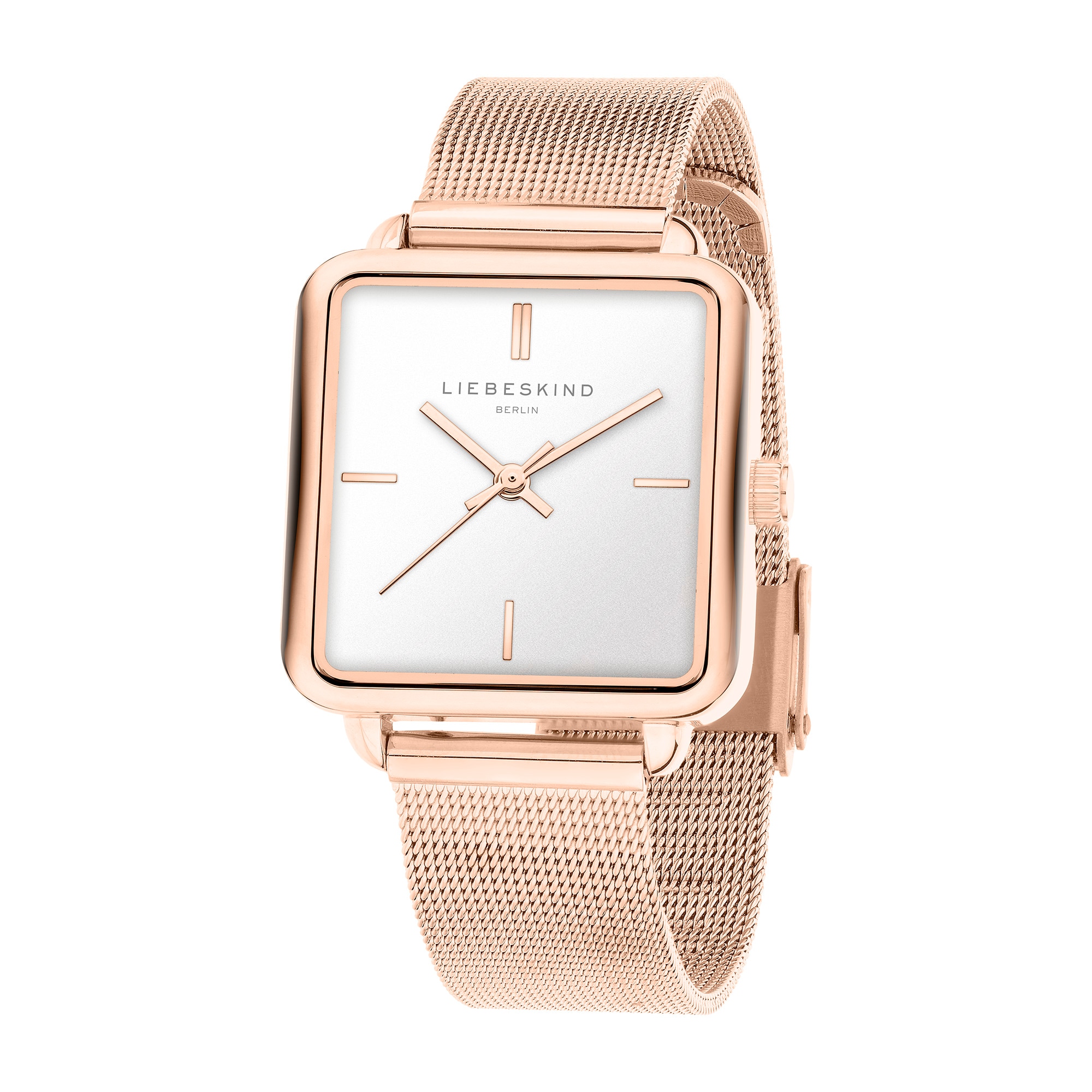 Liebeskind Berlin Quarzuhr »Modern Mesh« Armbanduhr, Damenuhr, Edelstahlarmband, analog