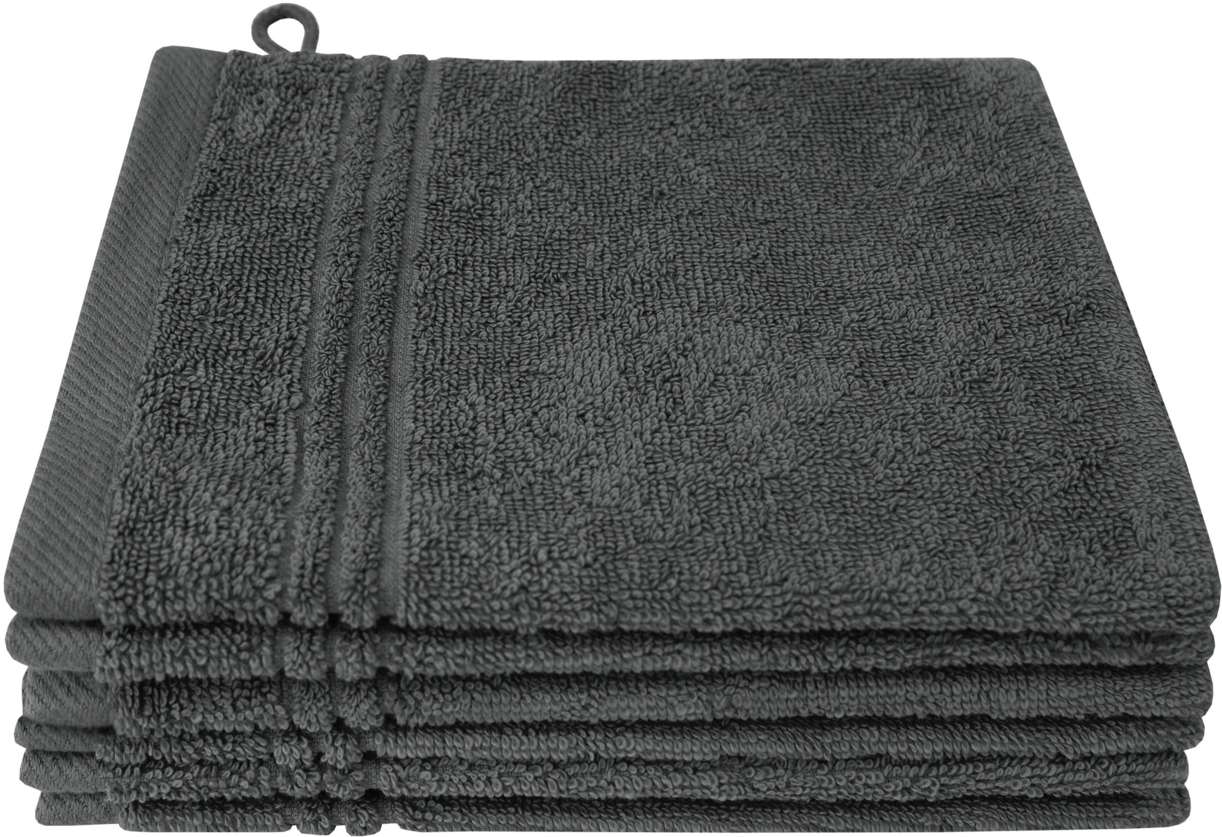 KiNZLER Handtuch Set »Duschtuch 100% BAUR Bordüre, weich angenehm und 2 Set, Baumwolle Farben, tlg., Uni flauschig, | Walkfrottee, Kreta«, mit