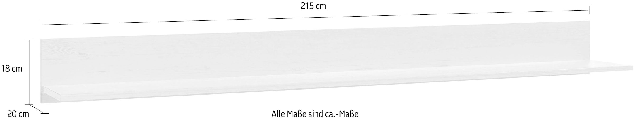 Home affaire Wandregal »ORLANDO«, Breite ca. 215 cm