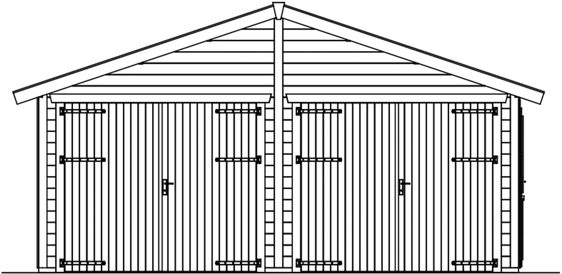 Skanholz Garage »Varberg 3«, 570 x 525 cm