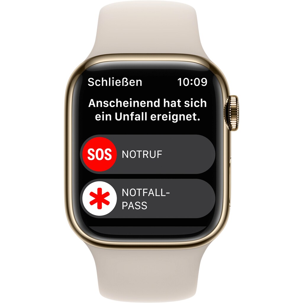 Apple Watch »Watch Series 8 GPS + Cellular 41mm Edelstahl«