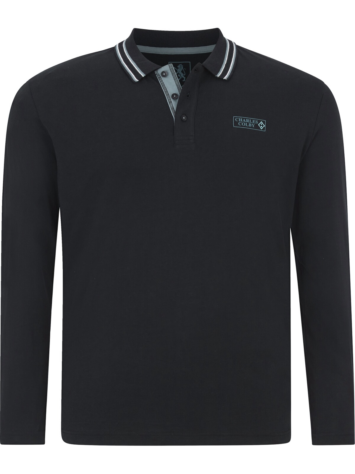 Charles Colby Langarm-Poloshirt »Doppelpack Langarm-Poloshirt EARL GILIELL«, (2 tlg.)