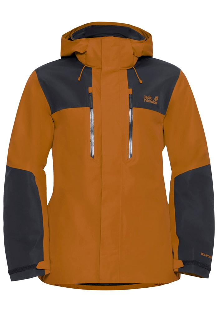 Jack Wolfskin Funktionsjacke »JASPER 2L JKT M« mit Kapuze mit abnehmbarer Kapuze, wasserdicht, winddicht