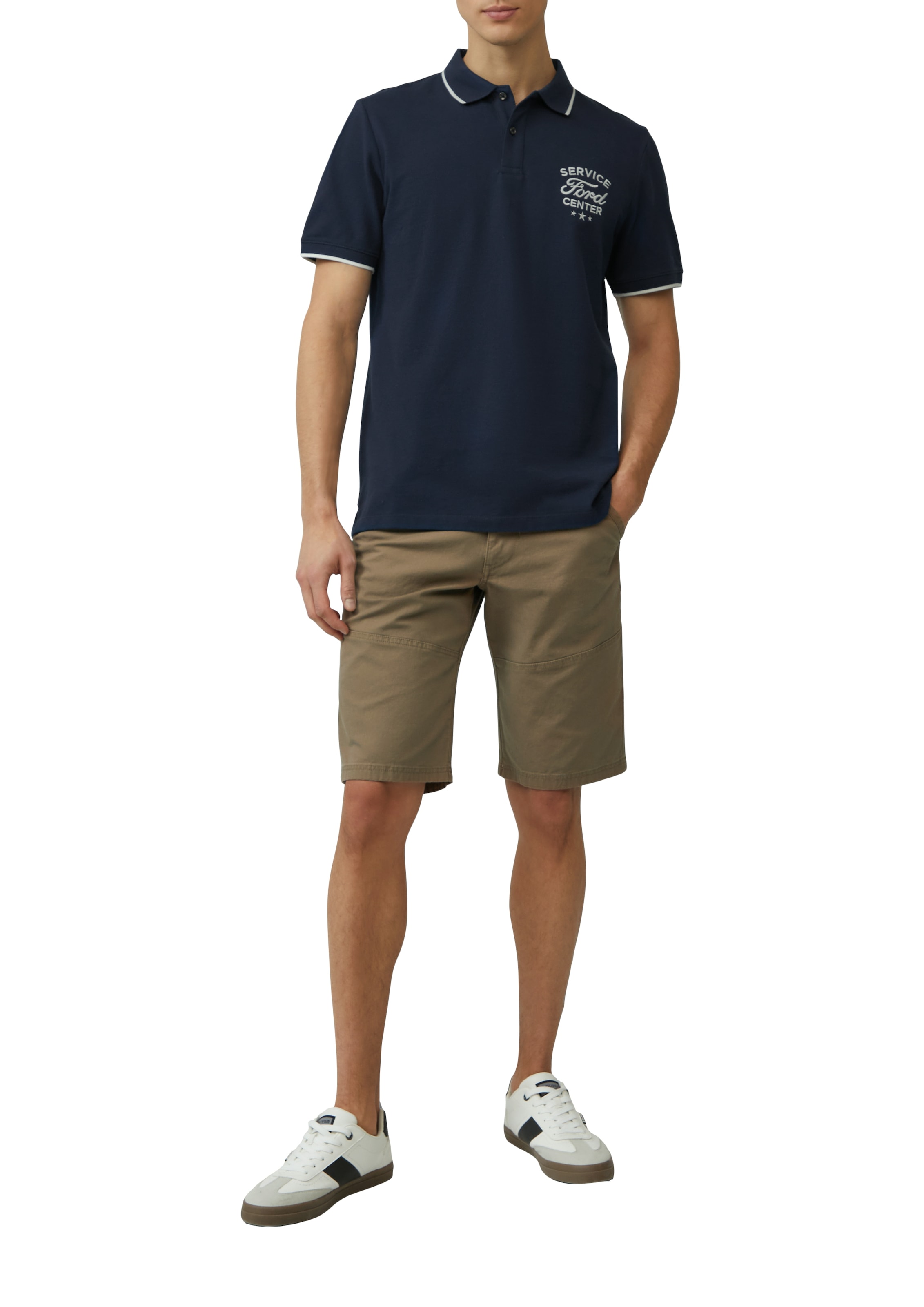 s.Oliver Poloshirt, mit Front Print