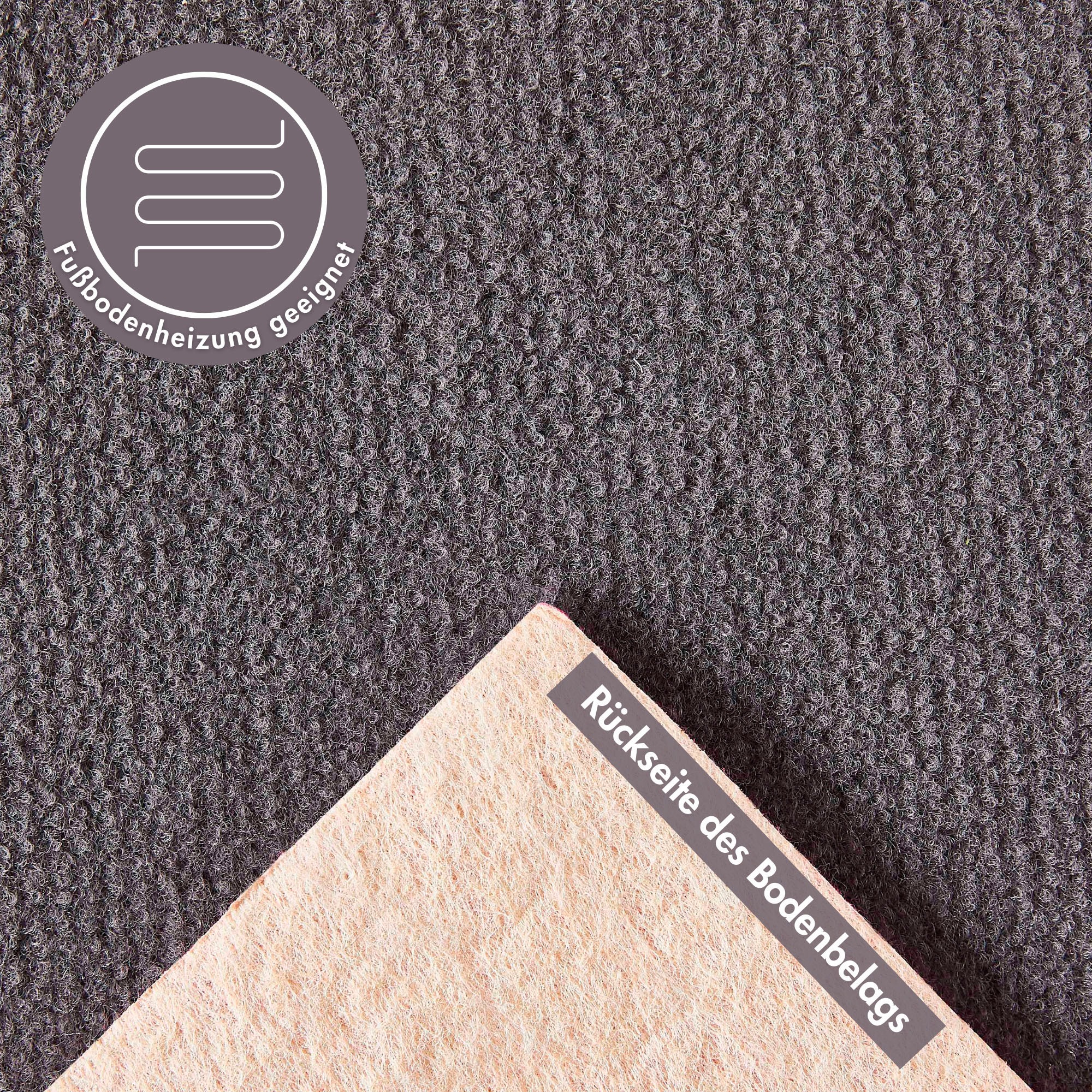 Andiamo Teppichboden »Sina, Velours, Made in Belgium«, rechteckig, 9 mm Höhe, Uni Farben, Breite 400 cm, strapazierfähig, pflegeleicht, Wohnzimmer