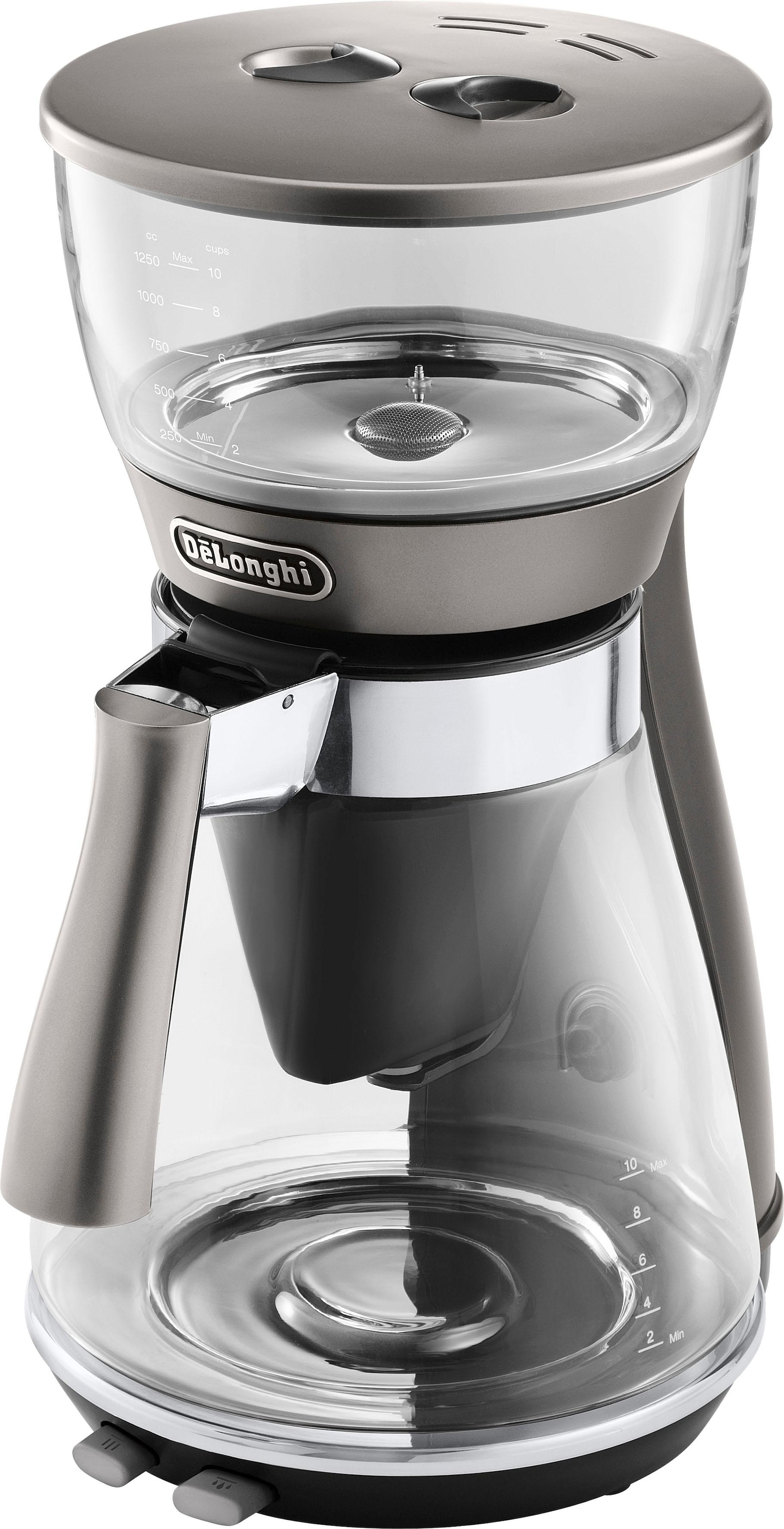 De'Longhi Filterkaffeemaschine »Clessidra ICM 17210«, 1,25 l Kaffeekanne, Papierfilter, nach zertifiziertem ECBE Standard