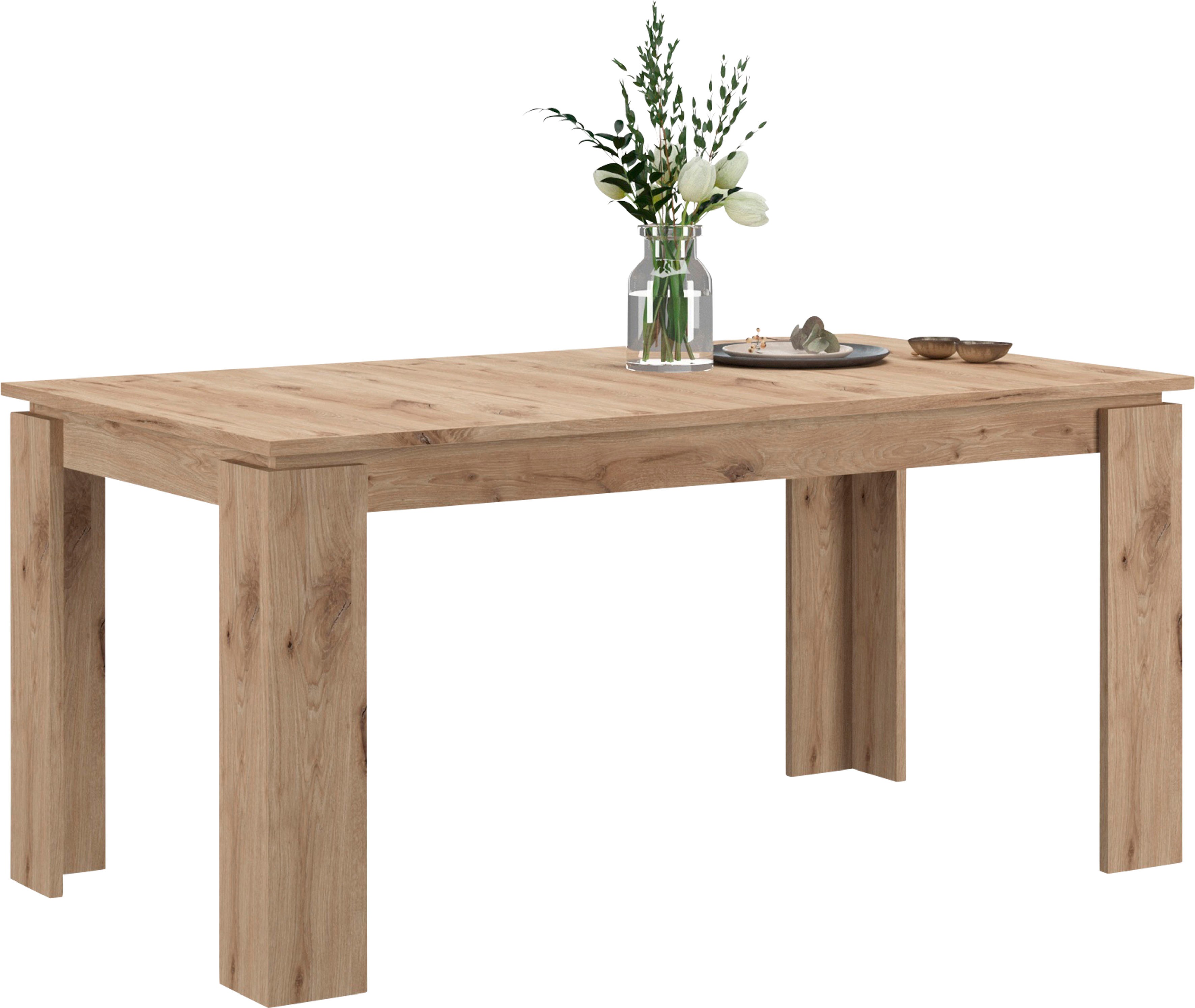 Thumbnail - Home affaire Esstisch "Kalmar, rechteckig, 160 cm ausziehbar auf 200 cm, inkl. Einlegeplatte" Esszimmertisch, Tisch, Küc...