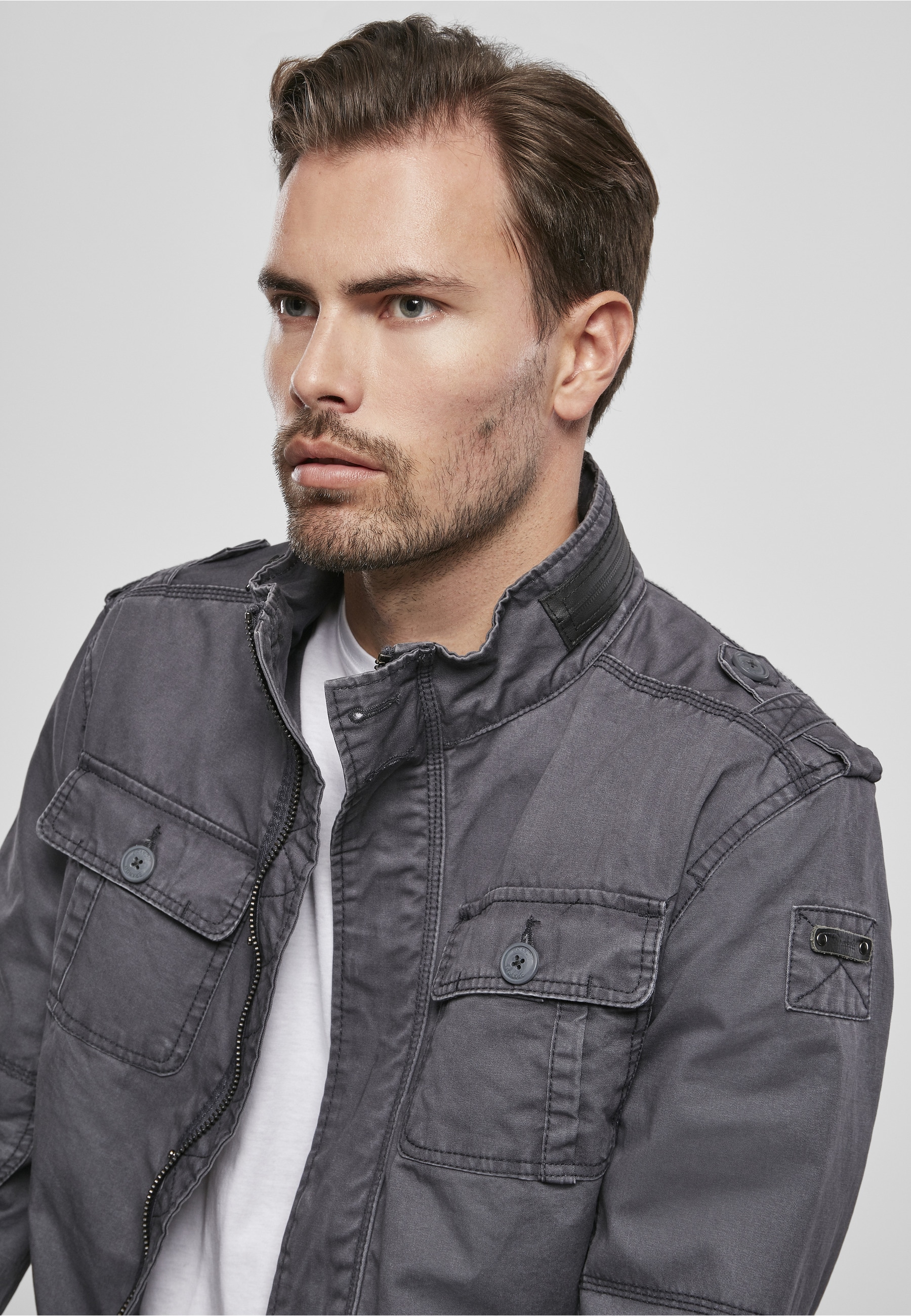 Brandit Allwetterjacke »Brandit Herren Britannia Jacket« 1 Stk. tlg. ohne Kapuze