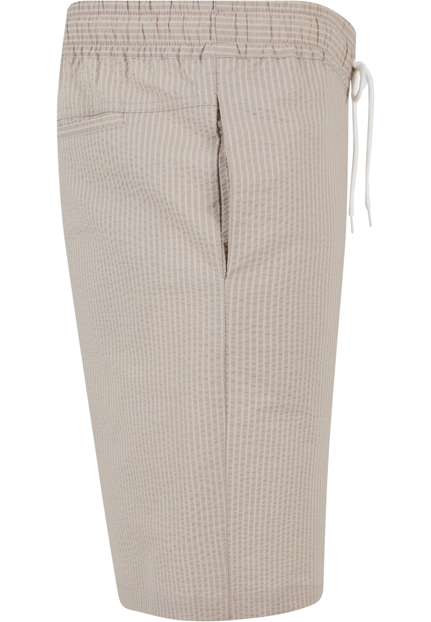 URBAN CLASSICS Shorts »Urban Classics Herren Basic Seersucker Shorts«, (1 tlg.)
