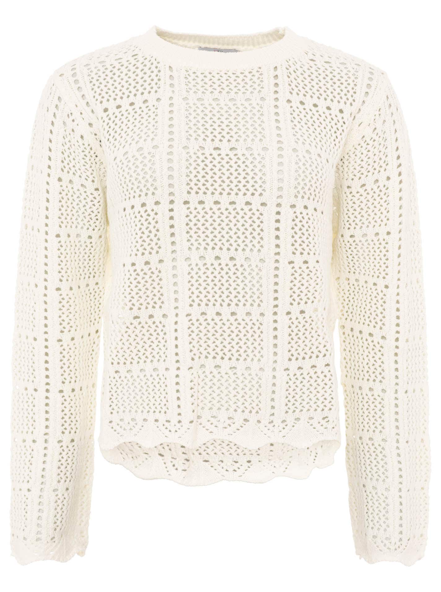 Zwillingsherz Strickpullover »"Lochstrick"« mit Lockstrickmotiv