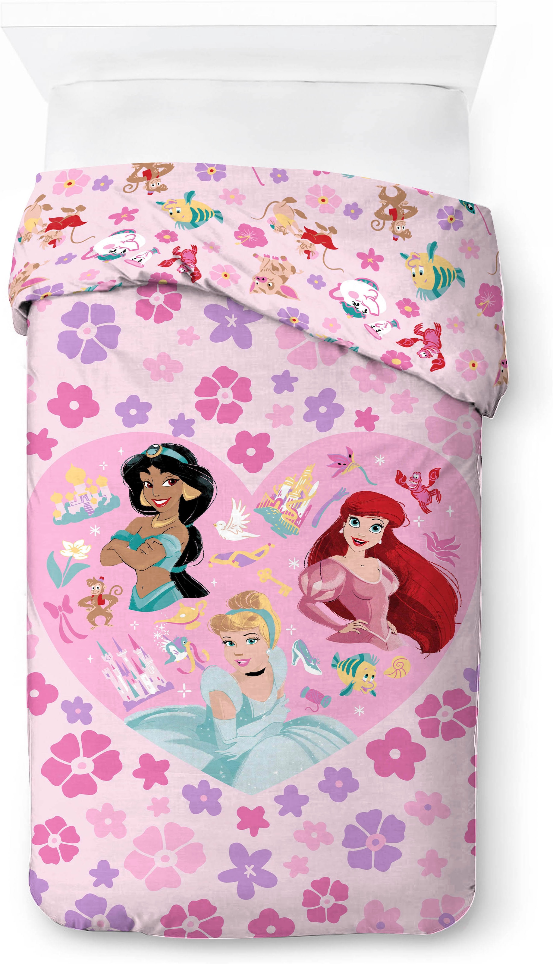 Disney Kinderbettwäsche »Disney Princess Wonderful« 2 100% Baumwolle