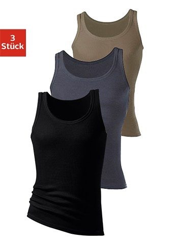 H.I.S Tanktop "Feinripp" Packung, 3 Stk. aus weicher Baumwollqualität günstig online kaufen