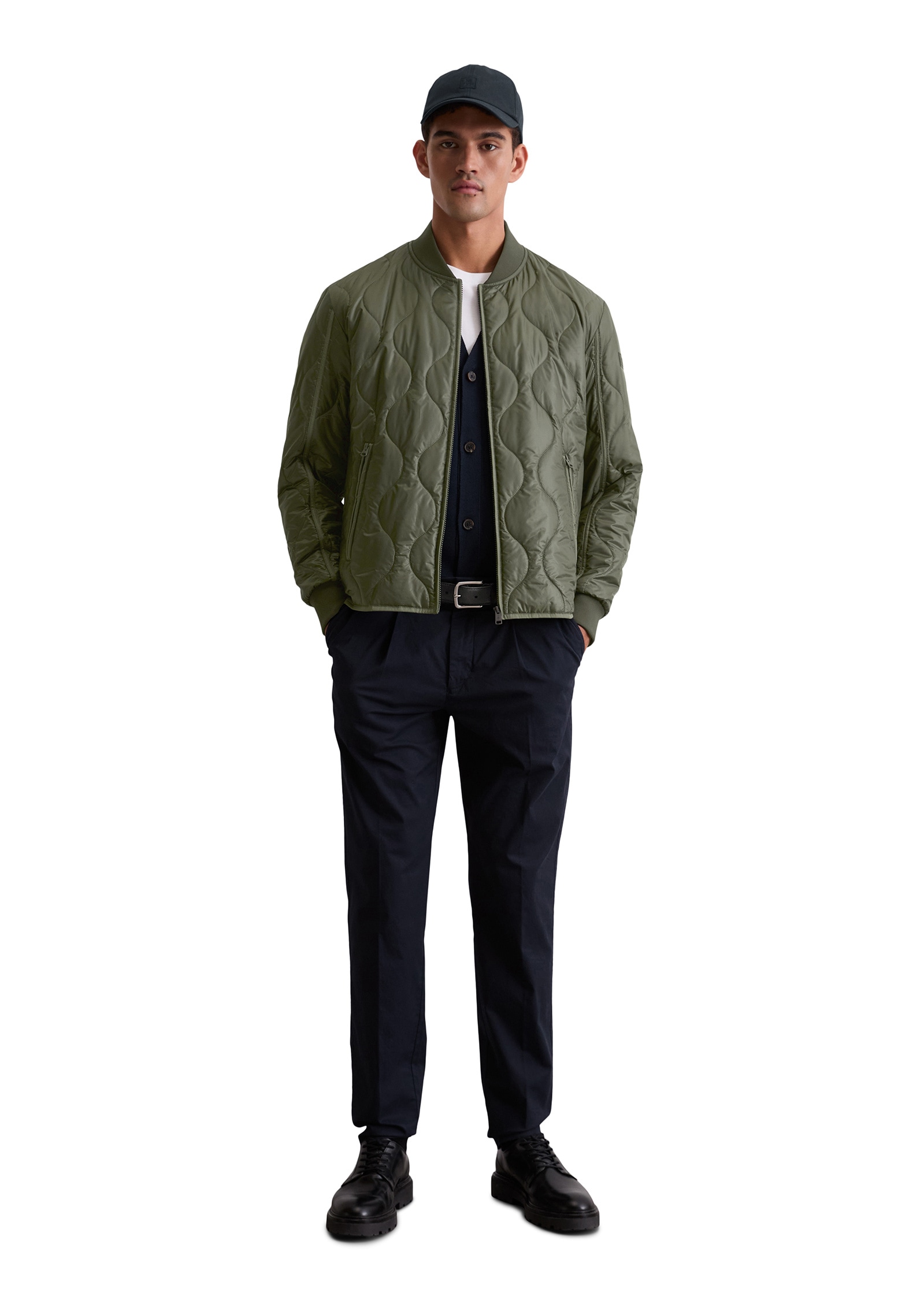 Marc O'Polo Outdoorjacke »aus recyceltem Performance-Polyester«, ohne Kapuze