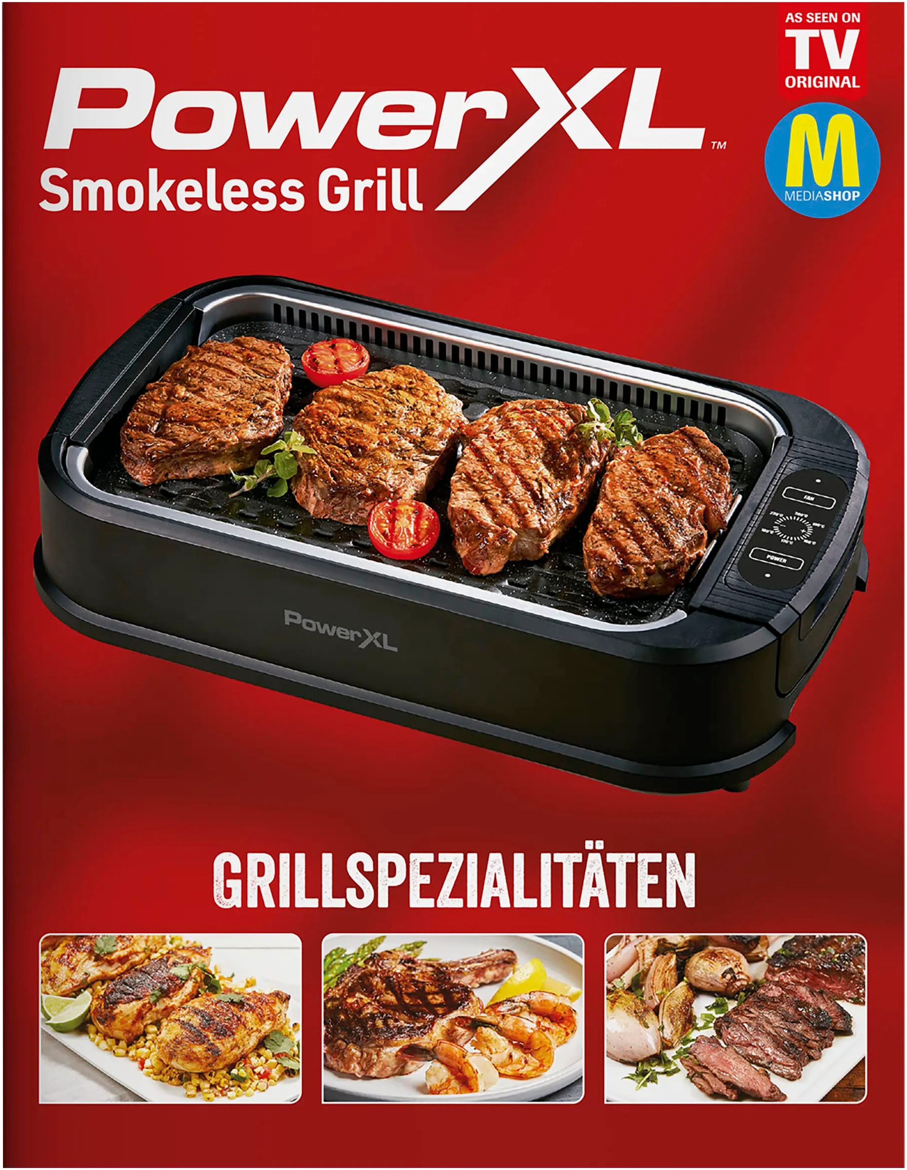 MediaShop Tischgrill »Smokeless Grill«, 1500 W, Weniger Rauch, mit vollem Grillgeschmack