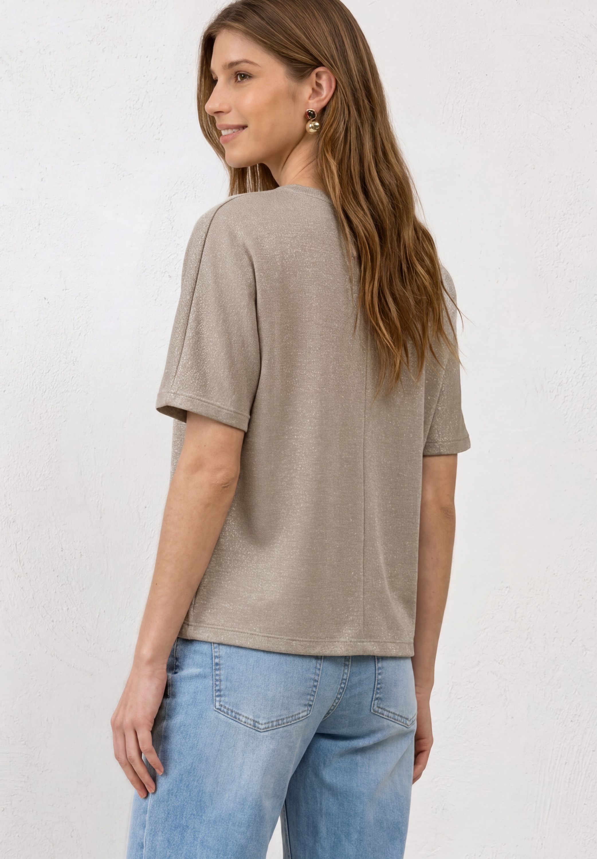 STREET ONE T-Shirt mit Glitzer-Details