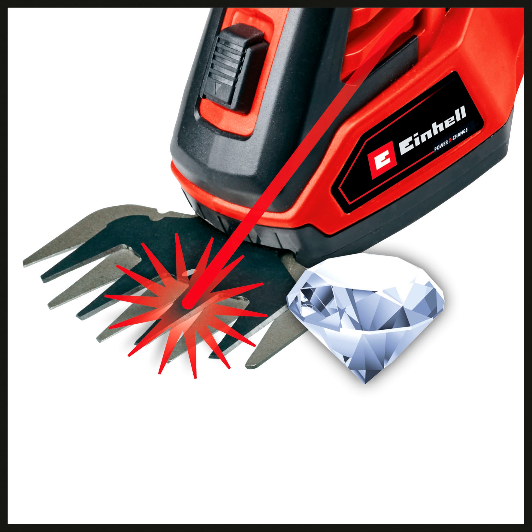 Einhell Akku-Gras- und Strauchscherenset »»GE-CG 18/100 Li T Kit«« ()  Inkl. 2,5 Ah Akku und Ladegerät