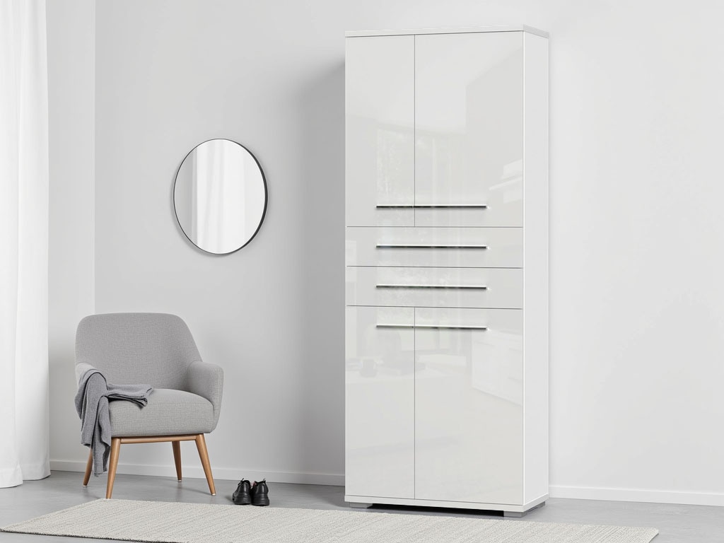 PLACES OF STYLE Garderobenschrank "Piano" UV lackiert, hochglänzend, Soft-C günstig online kaufen