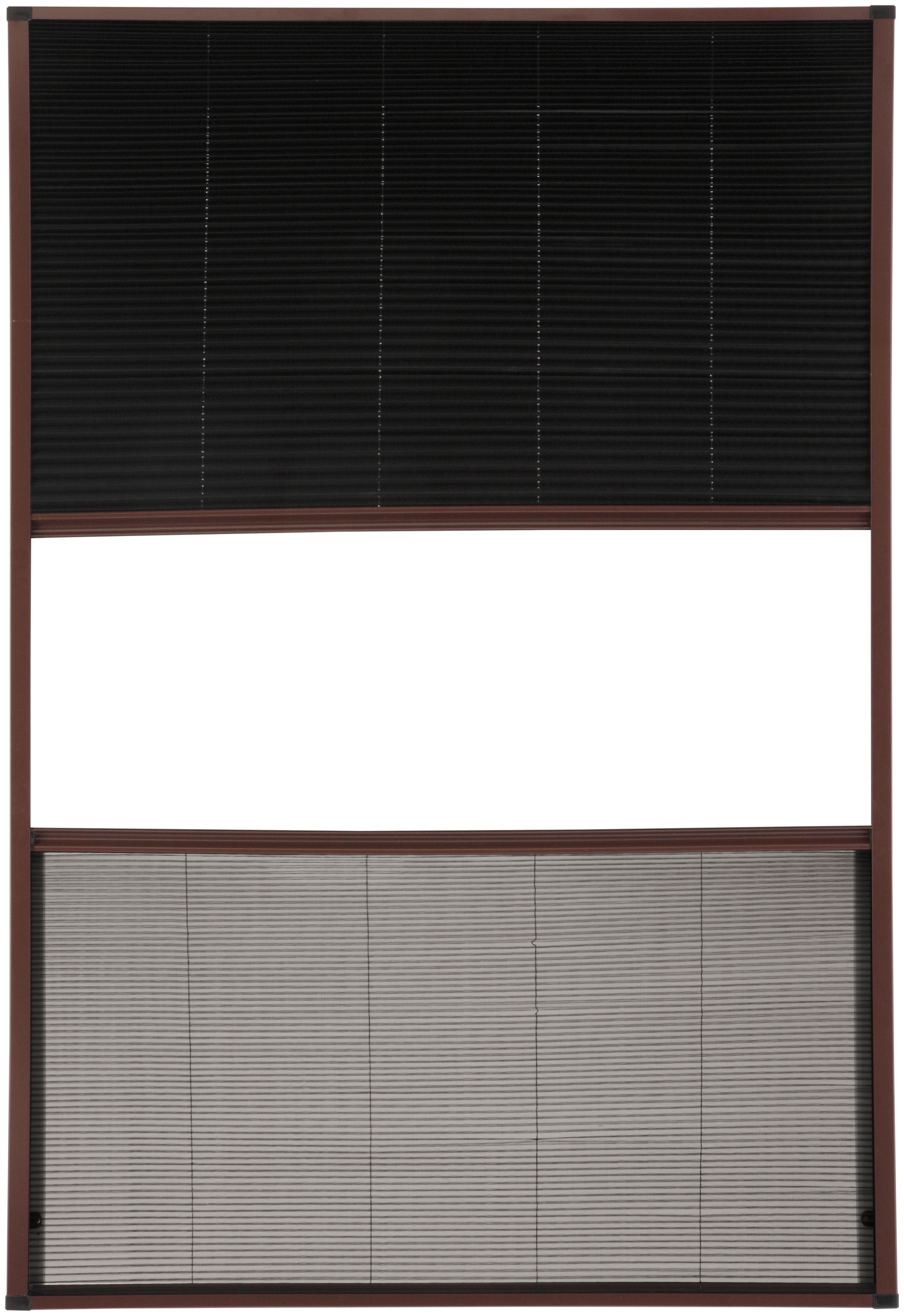Insektenschutzrollo »für Dachfenster«, transparent, mit Plissee, BxH: 110x160 cm