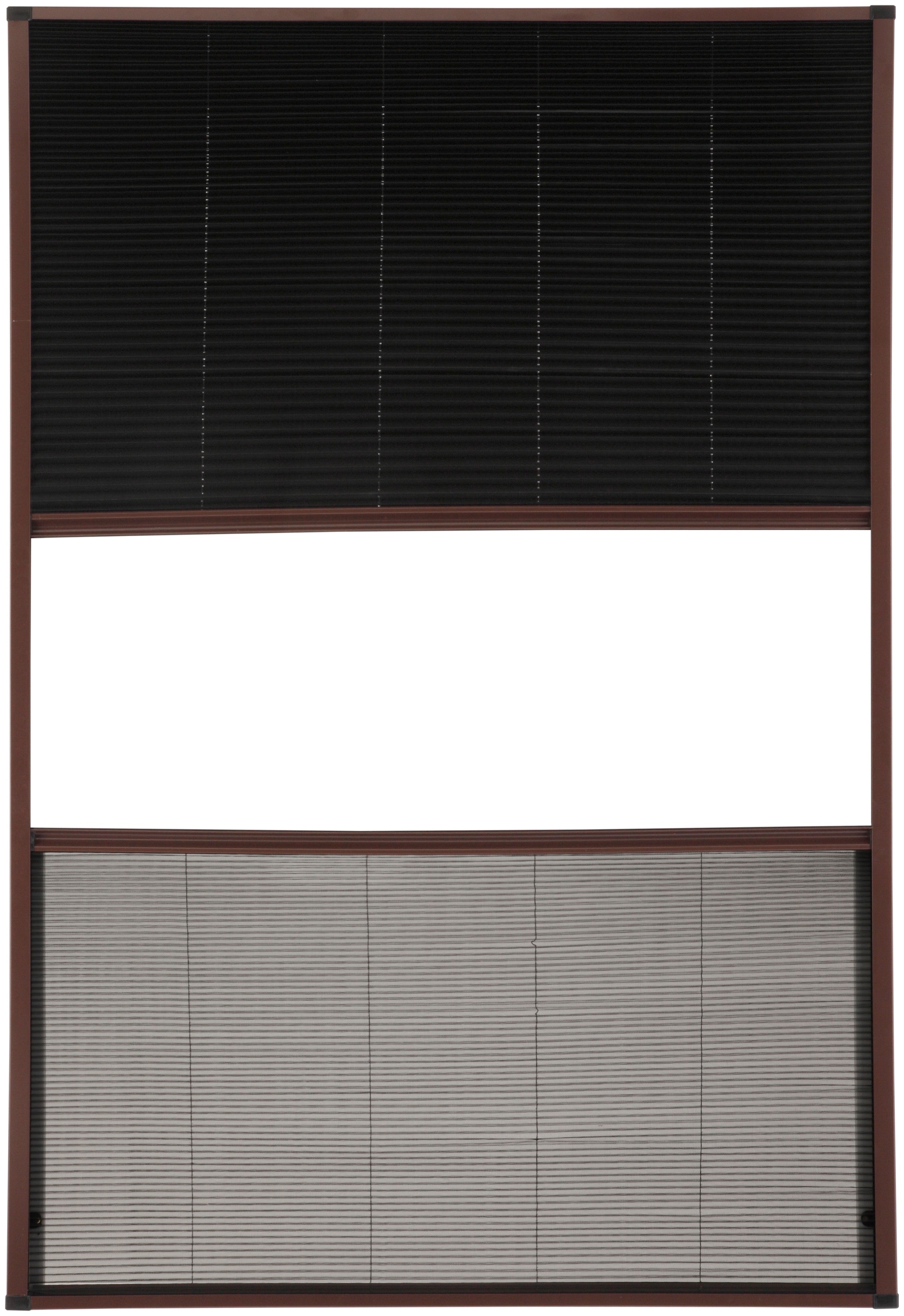 hecht international Insektenschutzrollo "für Dachfenster", transparent, mit Plissee, BxH: 110x160 cm