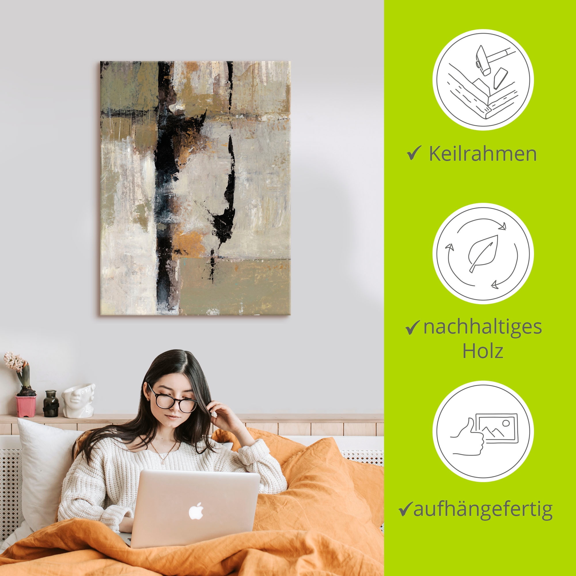 Artland Wandbild »Gebärde II«, Muster, (1 St.), als Alubild, Outdoorbild, Leinwandbild in verschied. Größen