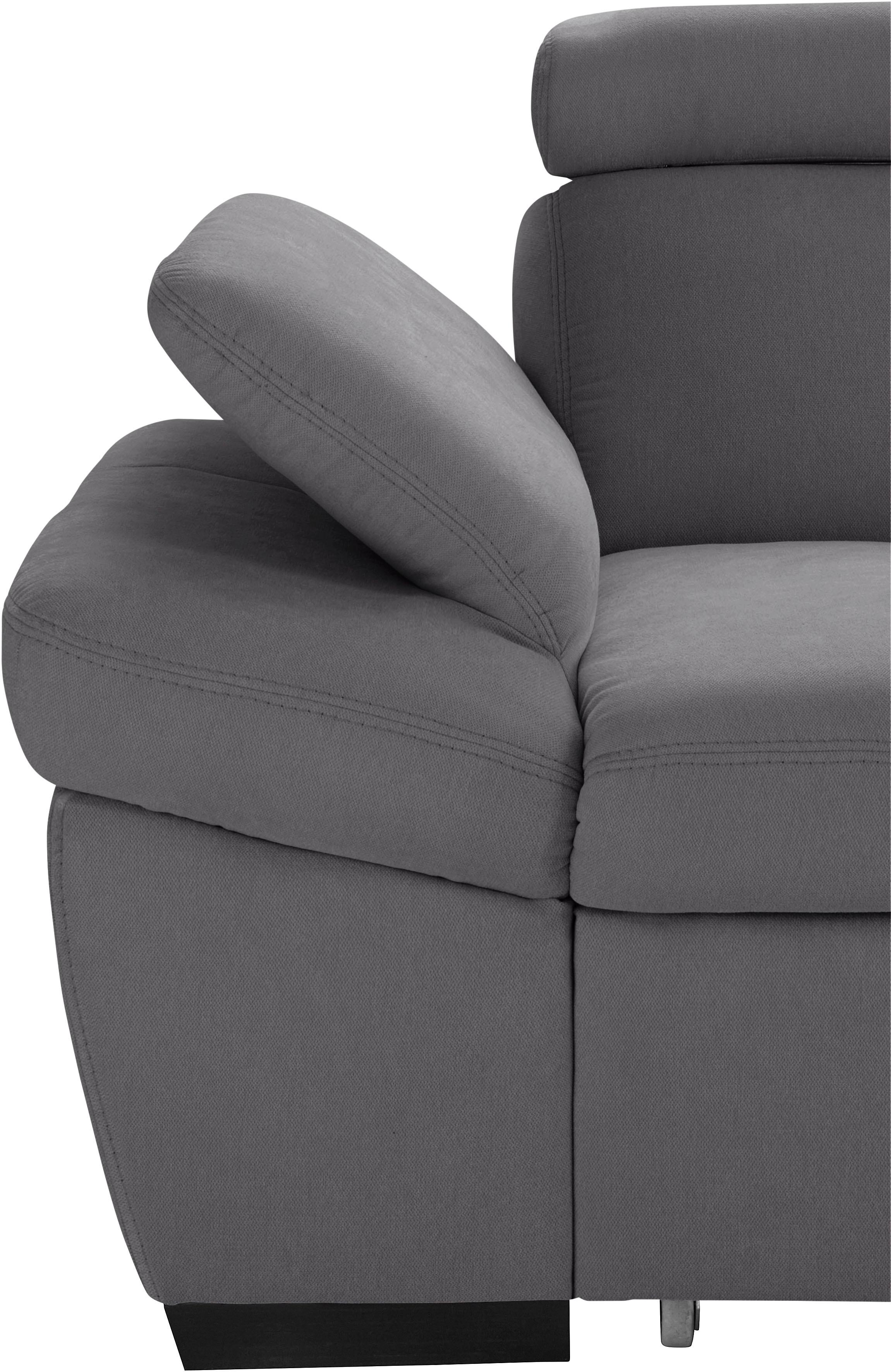 Thumbnail - exxpo - sofa fashion Ecksofa "Salerno, klassisch modernes Funktionssofa, hoher Sitzkomfort, L-Form", inkl. Kopf- und Arm...