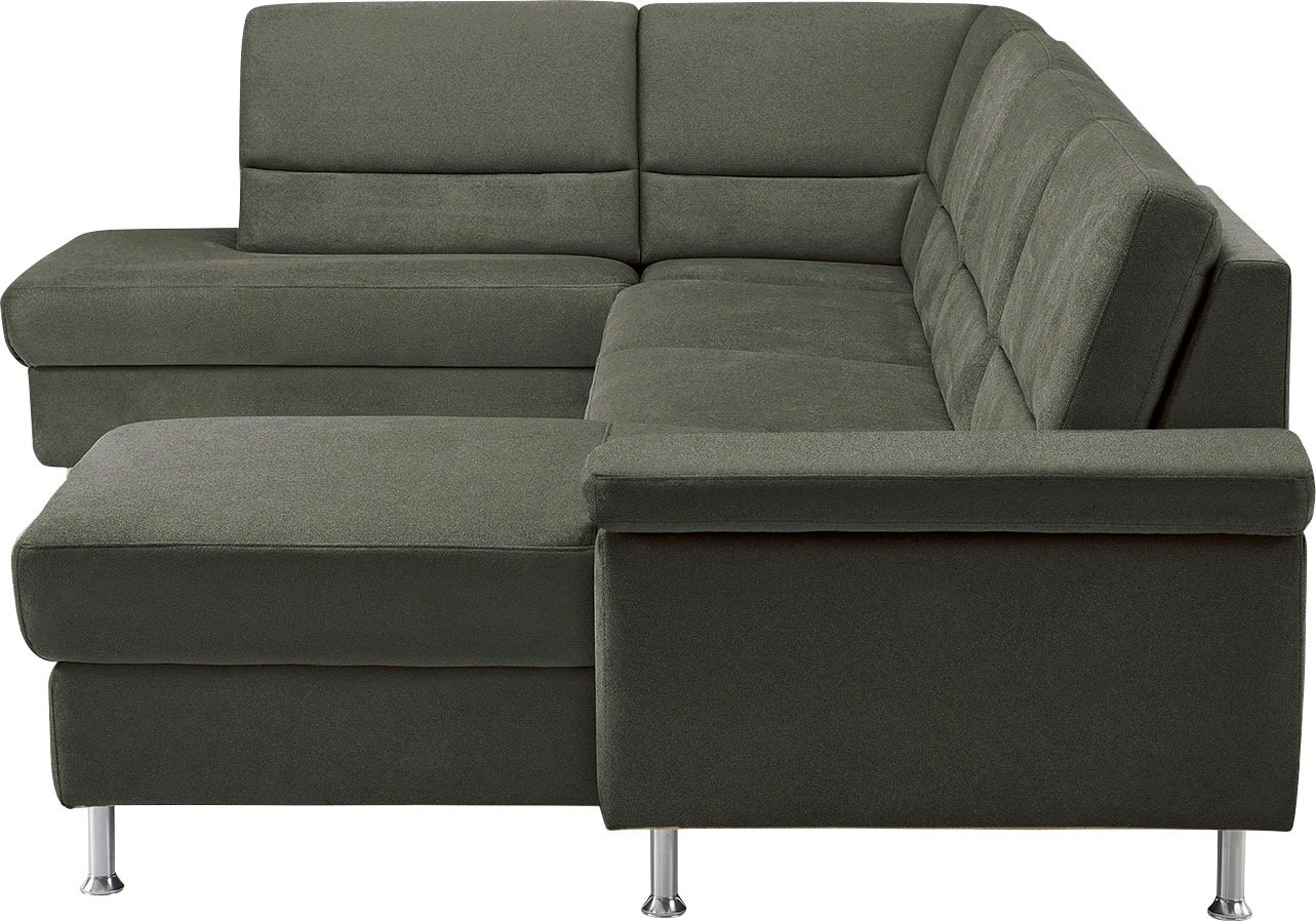 CALIZZA INTERIORS Wohnlandschaft »Onyx U-Form«, (3 St.), wahlweise mit Bettfunktion und Bettkasten
