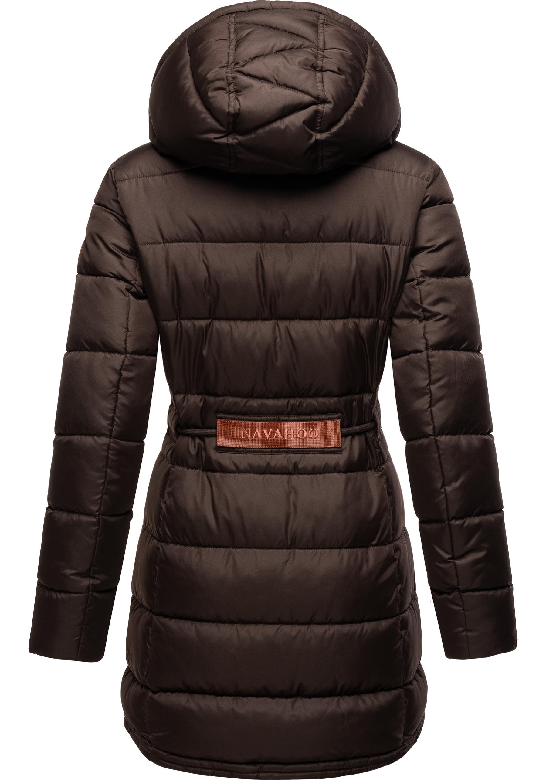 Navahoo Steppmantel »Daliee«, Stylischer Winterparka mit abnehmbarer Kapuze