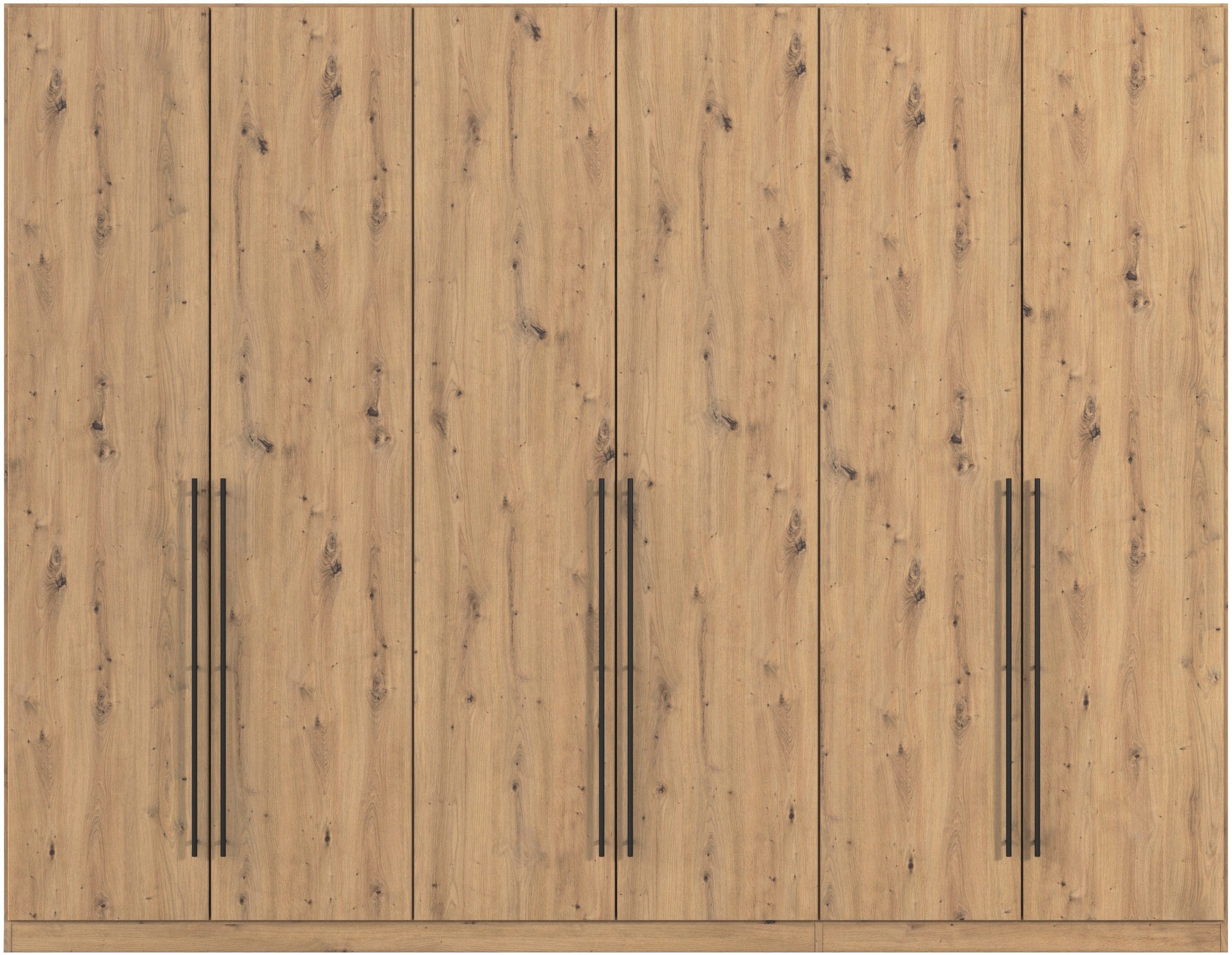 rauch Kleiderschrank, (in 3 verschiedenen Ausstattungen BASIC/CLASSIC/PREMIUM), mit hochwertigen Stangengriffen in Schwarz aus Metall MADE IN GERMANY