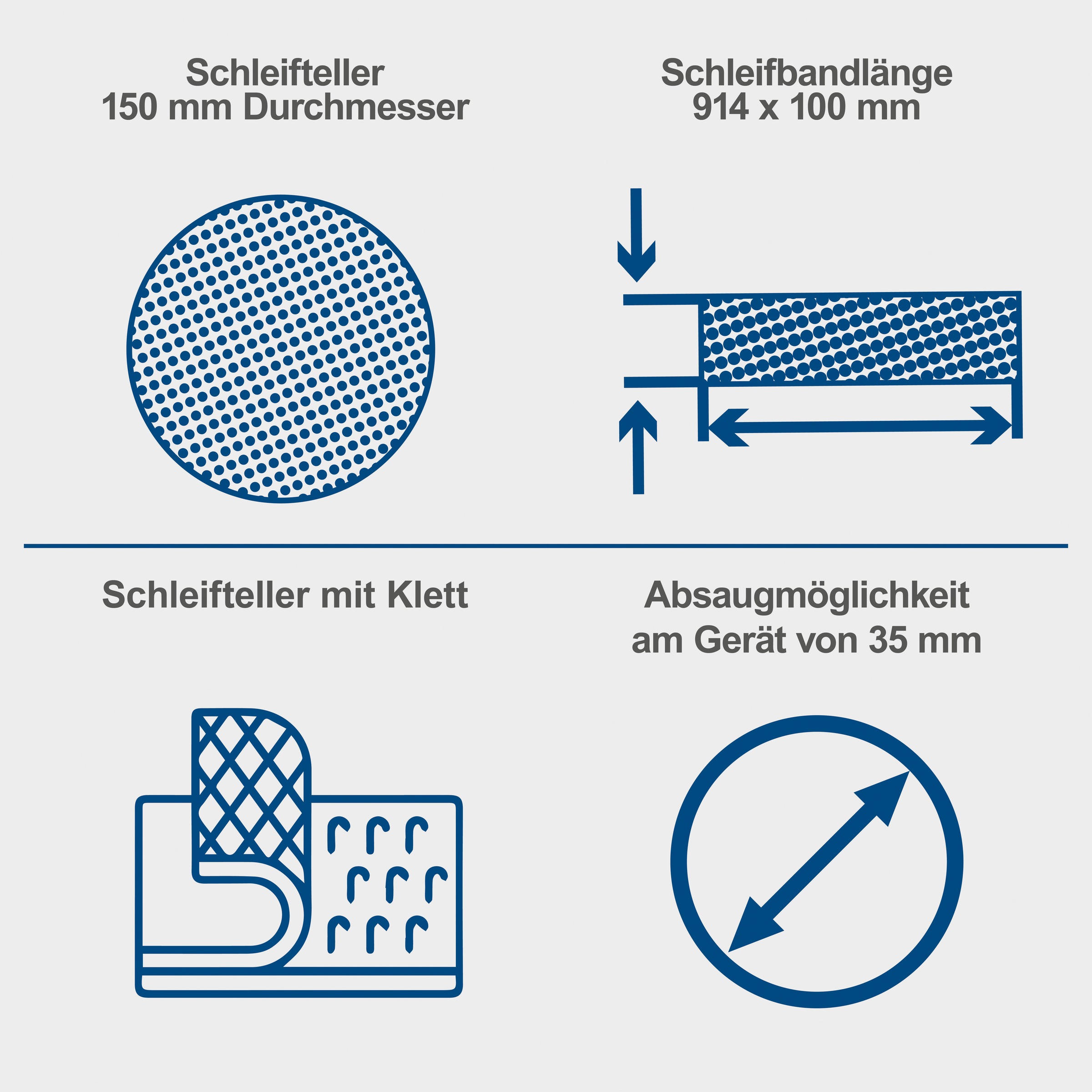 Scheppach Band-Tellerschleifer »»BTS900Vario««