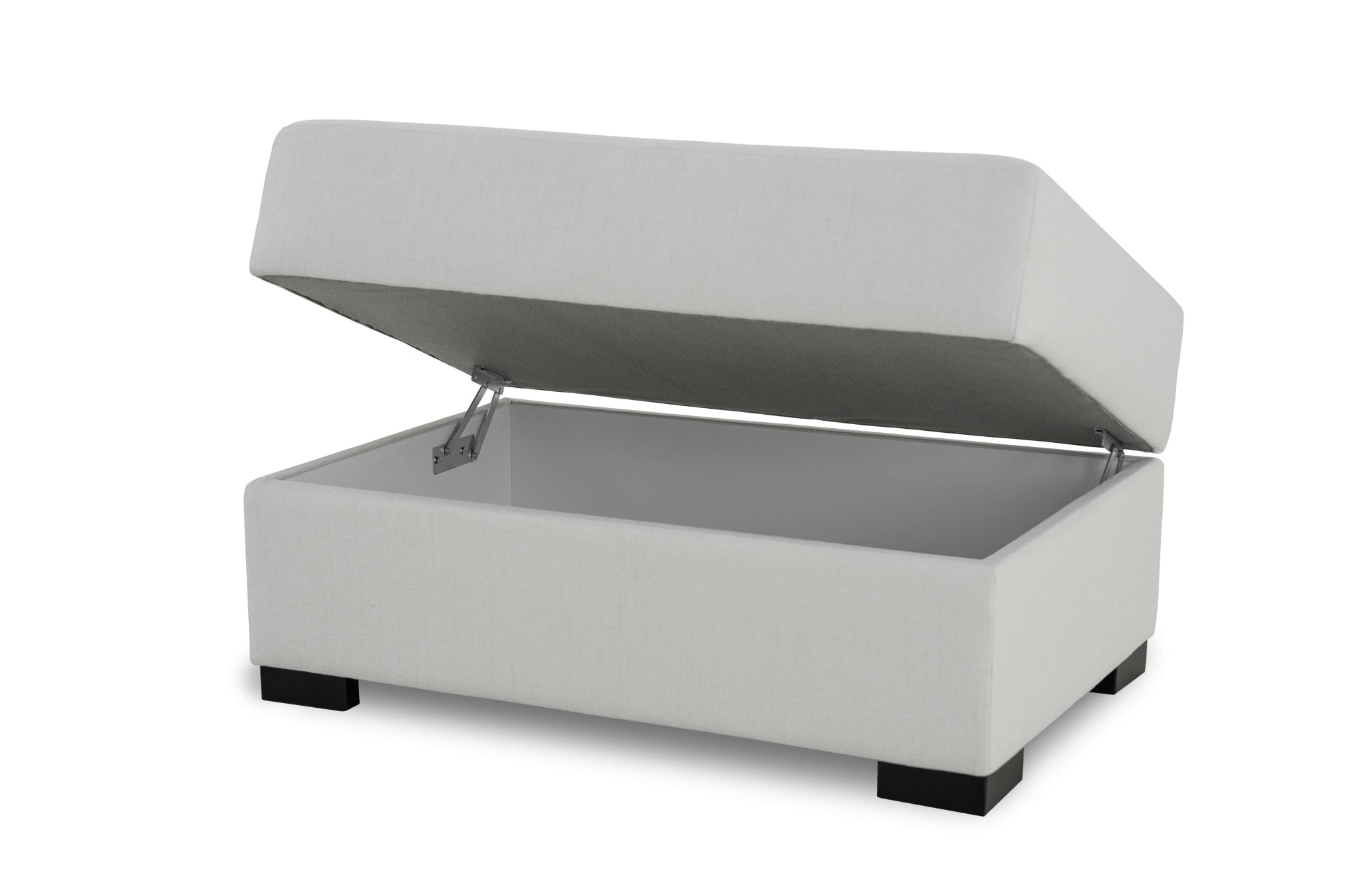 Home affaire Polsterhocker »Branwell« 95/63 cm, Struktur fein, mit Stauraum