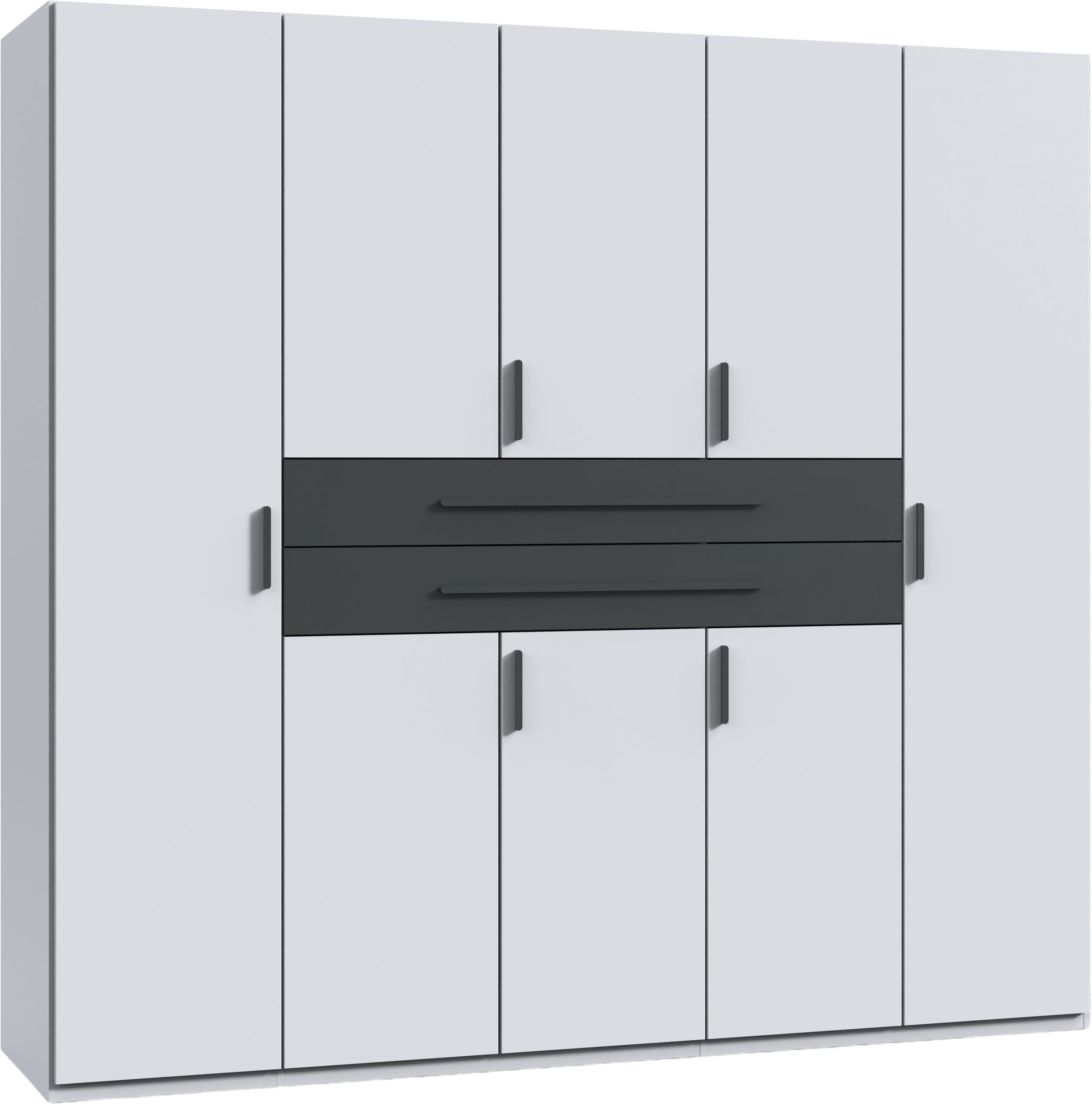 Wimex Drehtürenschrank "Digit, erhältlich in den Breiten 180cm, 225cm oder 270cm" Schlafzimmer Schrank Bestseller in moderner Optik, Kleiderschrank inkl. zwei Schubkästen in zentraler Höhe