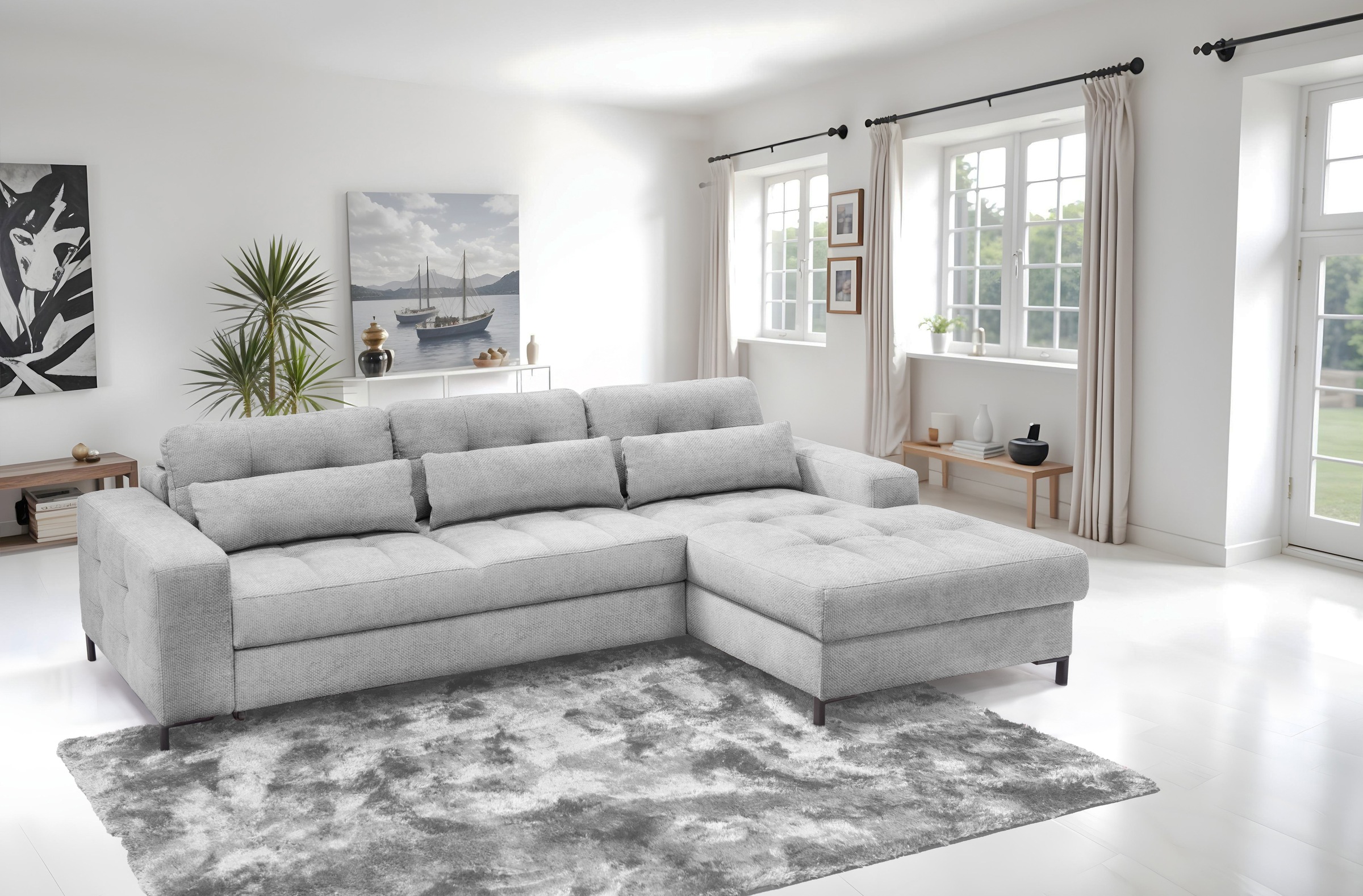exxpo - sofa fashion Ecksofa "Bonito, mit Rücken- und Sitztiefenverstellung günstig online kaufen