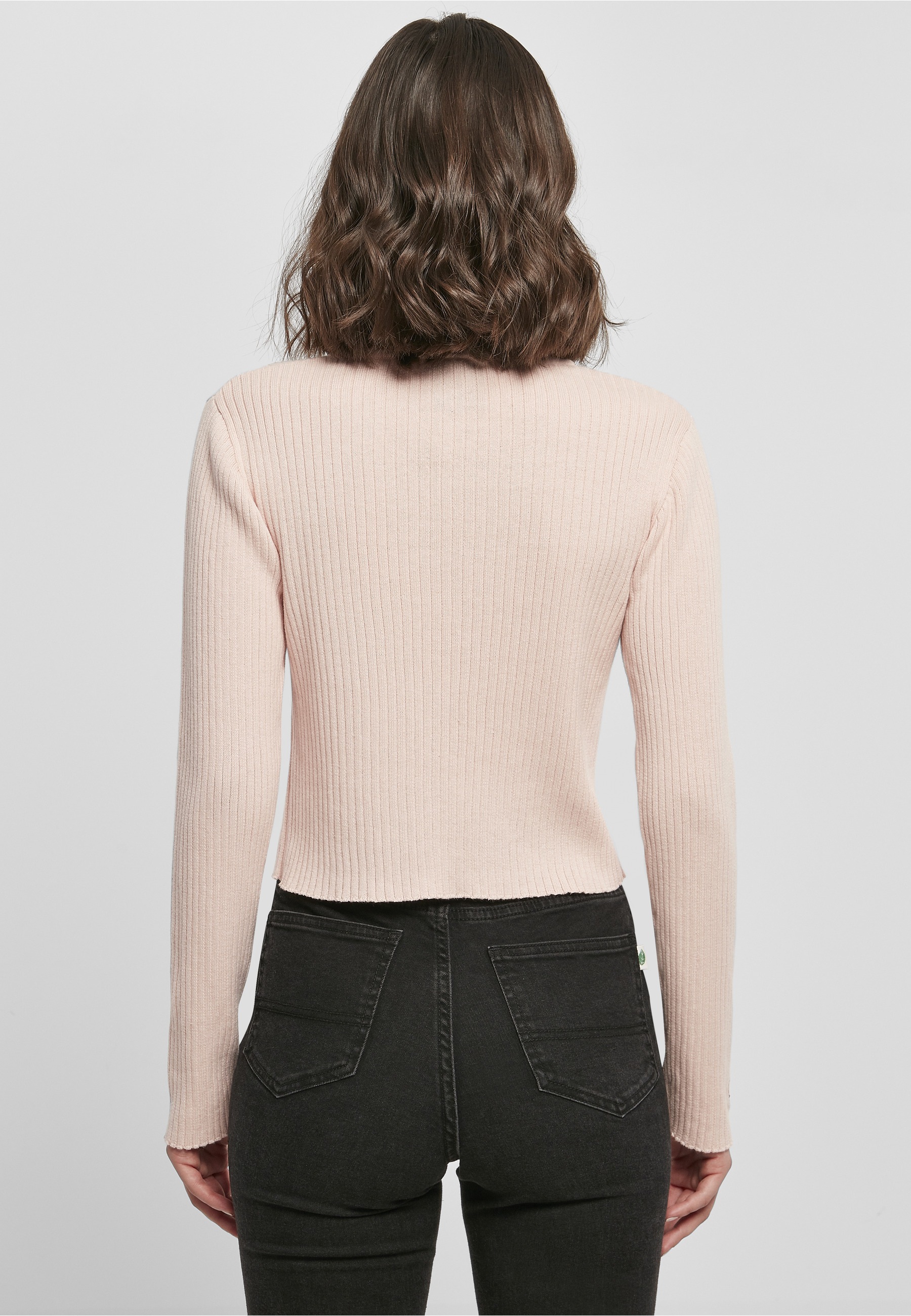 Fubu Cardigan »Fubu Damen FW222-016-1, Corporate Rib Knit Bolero rose« 1 tlg.