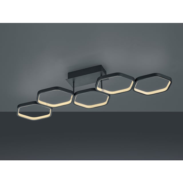 TRIO Leuchten LED Deckenleuchte »Vigo«, 1 flammig-flammig, dimmbare LED  Deckenlampe in Wabenoptik, 3000K, 2800 Lumen kaufen | BAUR