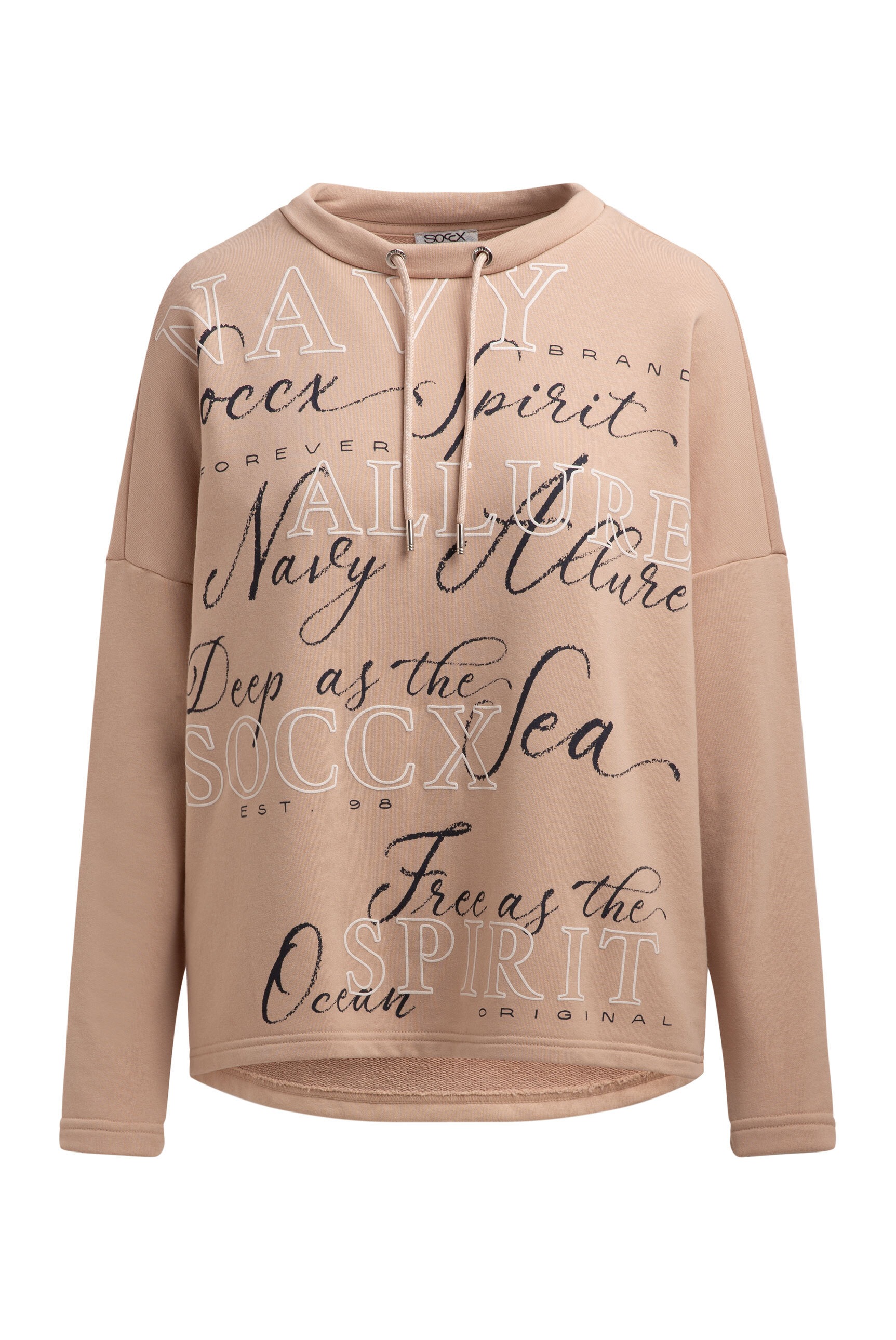 SOCCX Sweater, mit verlängertem Saum hinten günstig online kaufen