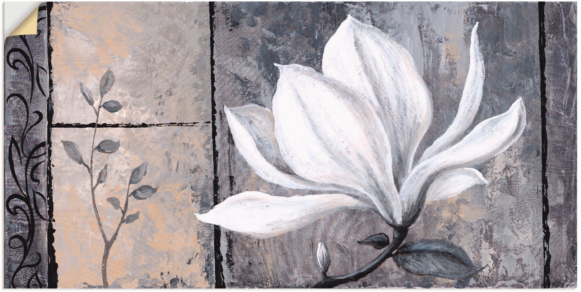 Artland Wandbild »Klassische Magnolie«, versch. Alubild, oder BAUR Blumen, bestellen Leinwandbild, in | als Wandaufkleber Größen Poster St.), (1