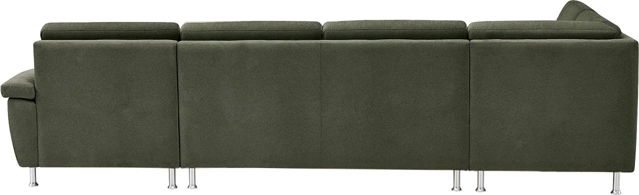 CALIZZA INTERIORS Wohnlandschaft »Onyx U-Form«, (3 St.), wahlweise mit Bettfunktion und Bettkasten