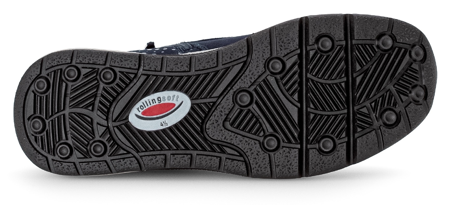 Gabor Rollingsoft Schnürboots, Keilabsatz, Freitzeitschuh, High-Top-Sneaker, Label an der Ferse