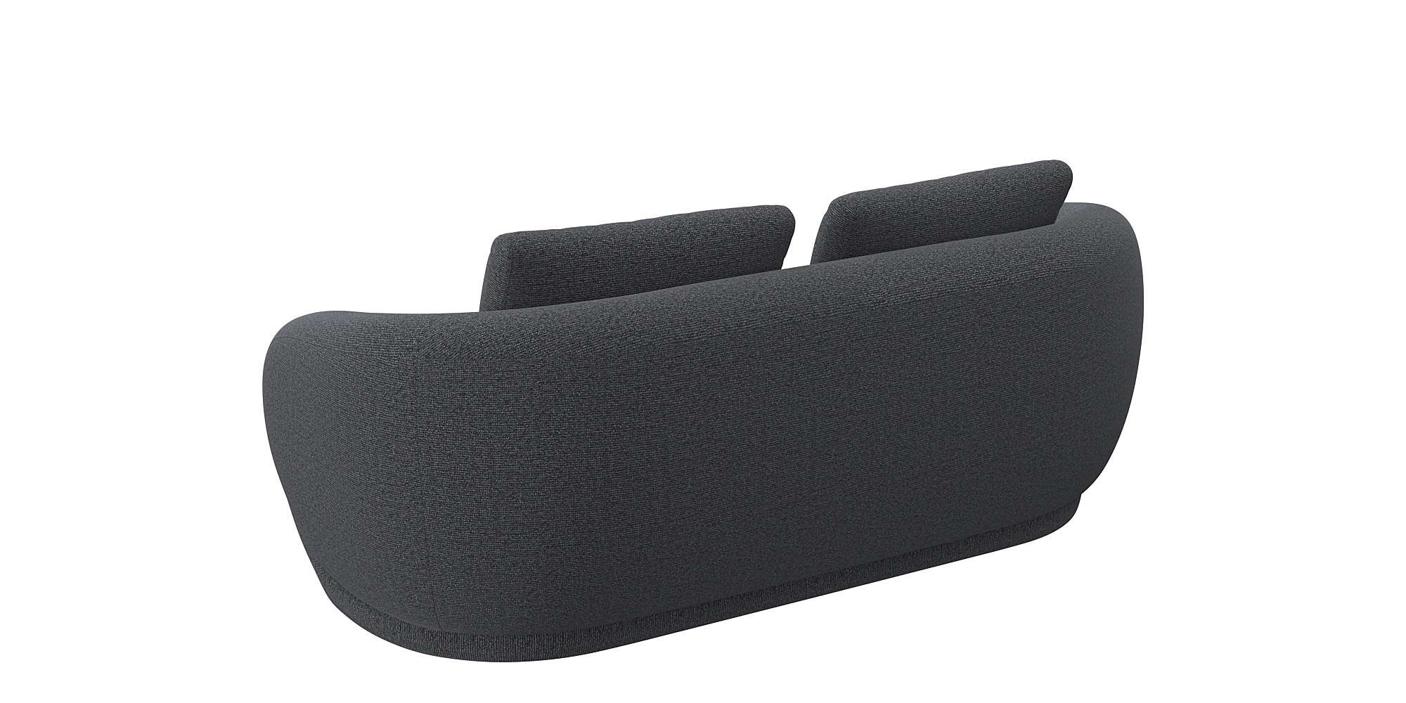 FLEXLUX 2,5-Sitzer »Torino, rund, Couch, Loveseat,«, Modernes, organisches Sofa-Design, Kaltschaum, Wellenunterfederung