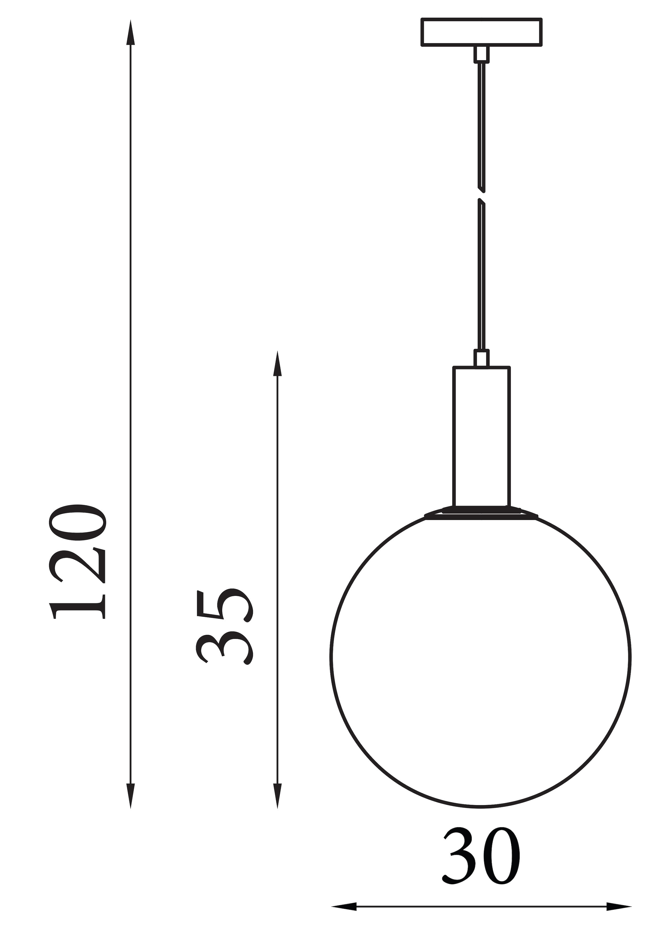 Searchlight Pendelleuchte »Ombre 1Lt Leuchte, Ombre-Glas mit Latte-Metall« GU10 1 Stk.