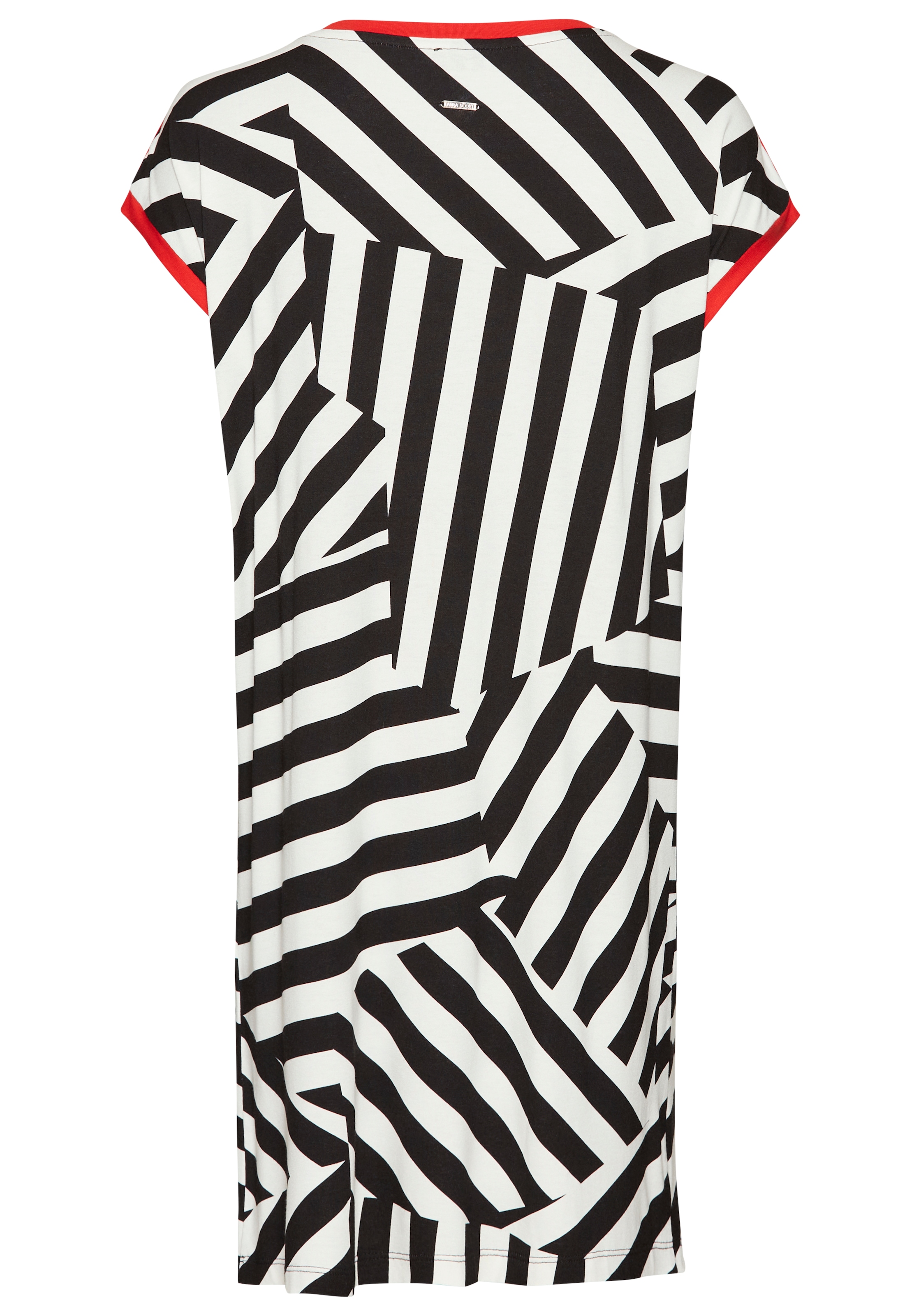 Laura Scott Sommerkleid, mit Streifen-Muster & Konstrast, Jerseykleid - NEUE KOLLEKTION