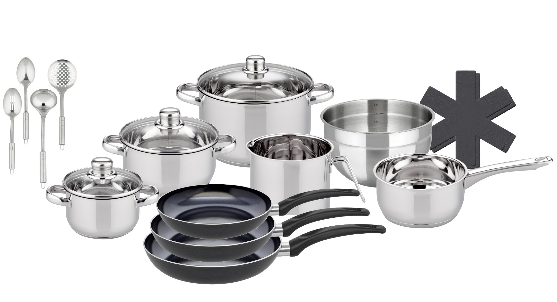 Elo Basic Topf-Set "Galactica" Set, 5 Töpfe,3 Deckel, 3 Pfannen,1 Schüssel, günstig online kaufen