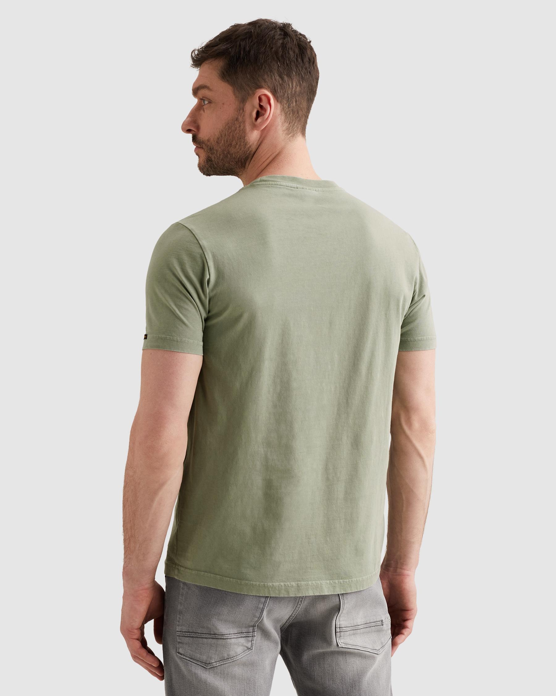 PME LEGEND T-Shirt "Short sleeve r-neck washed garment dye" mit Logo Sticke günstig online kaufen