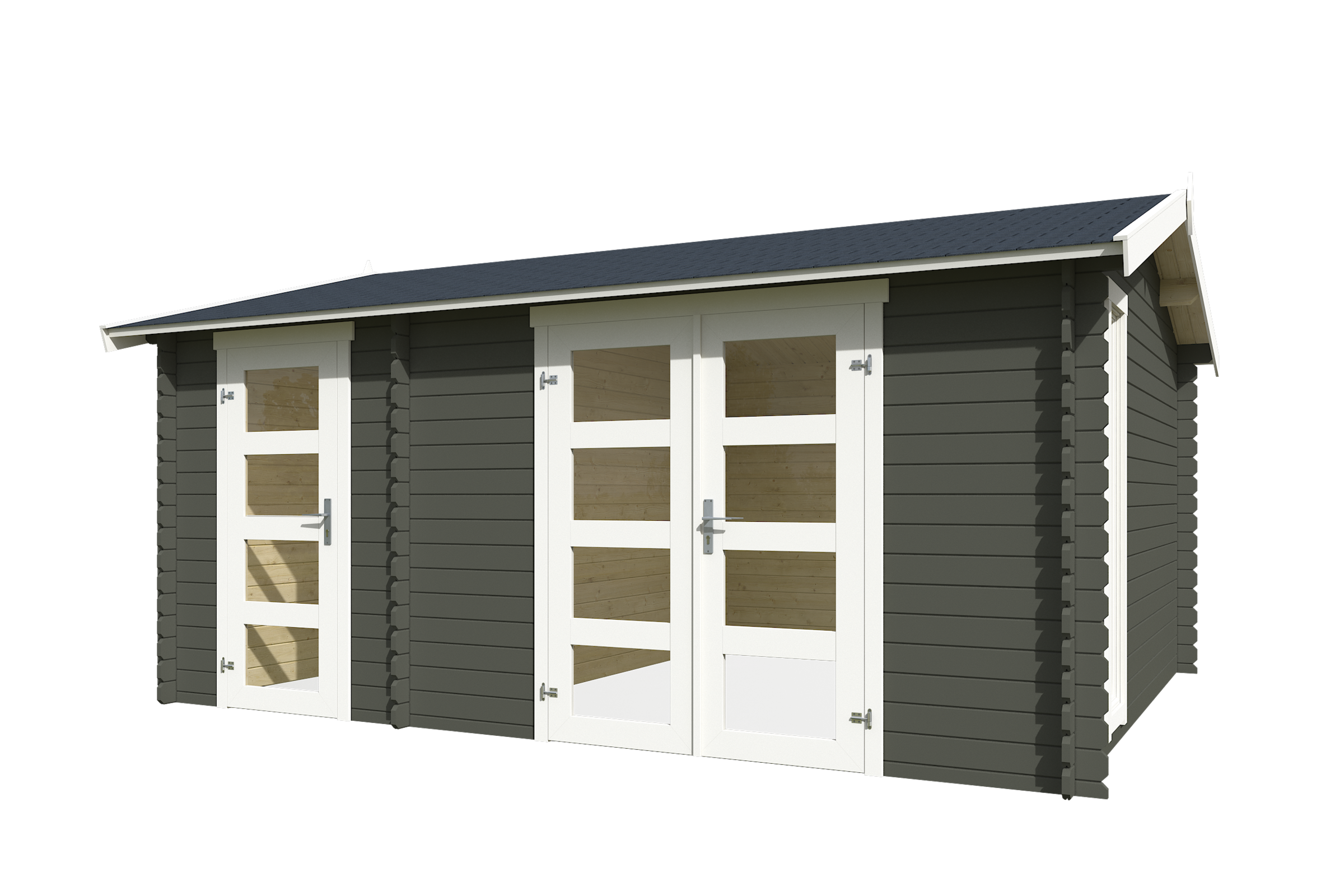 Nordic Holz Gartenhaus "2-Raum Haus Carroz" günstig online kaufen