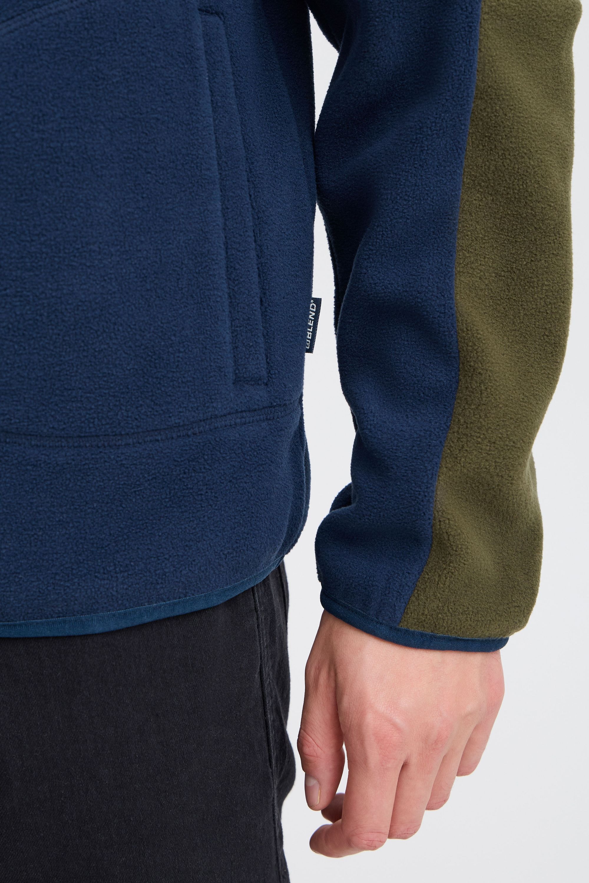 Blend Fleecejacke »Fleecejacke BHBROOKS Sweatshirt halfzipp«