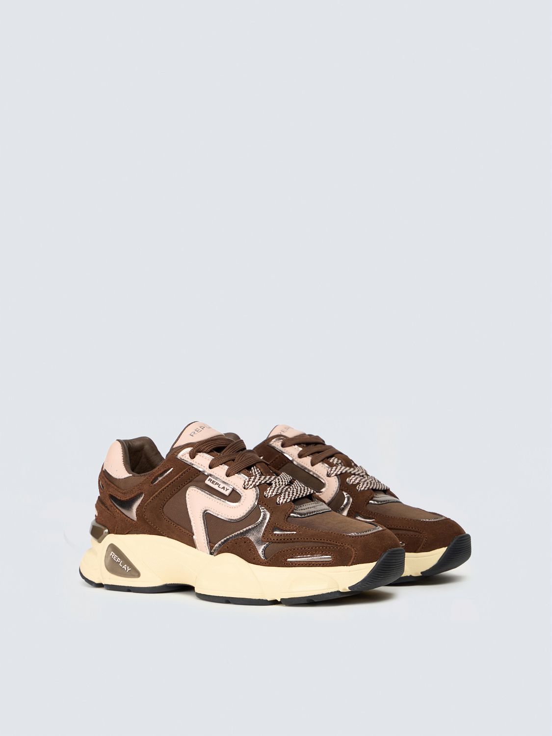Replay Sneaker "DESTINY W SPRINT" Ugly-Sneaker, Schnürschuh, Freizeitsneaker mit Logoschriftzug