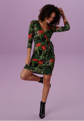 Aniston SELECTED Jerseykleid, mit exotischem Tropical-Print - NEUE KOLLEKTION kaufen