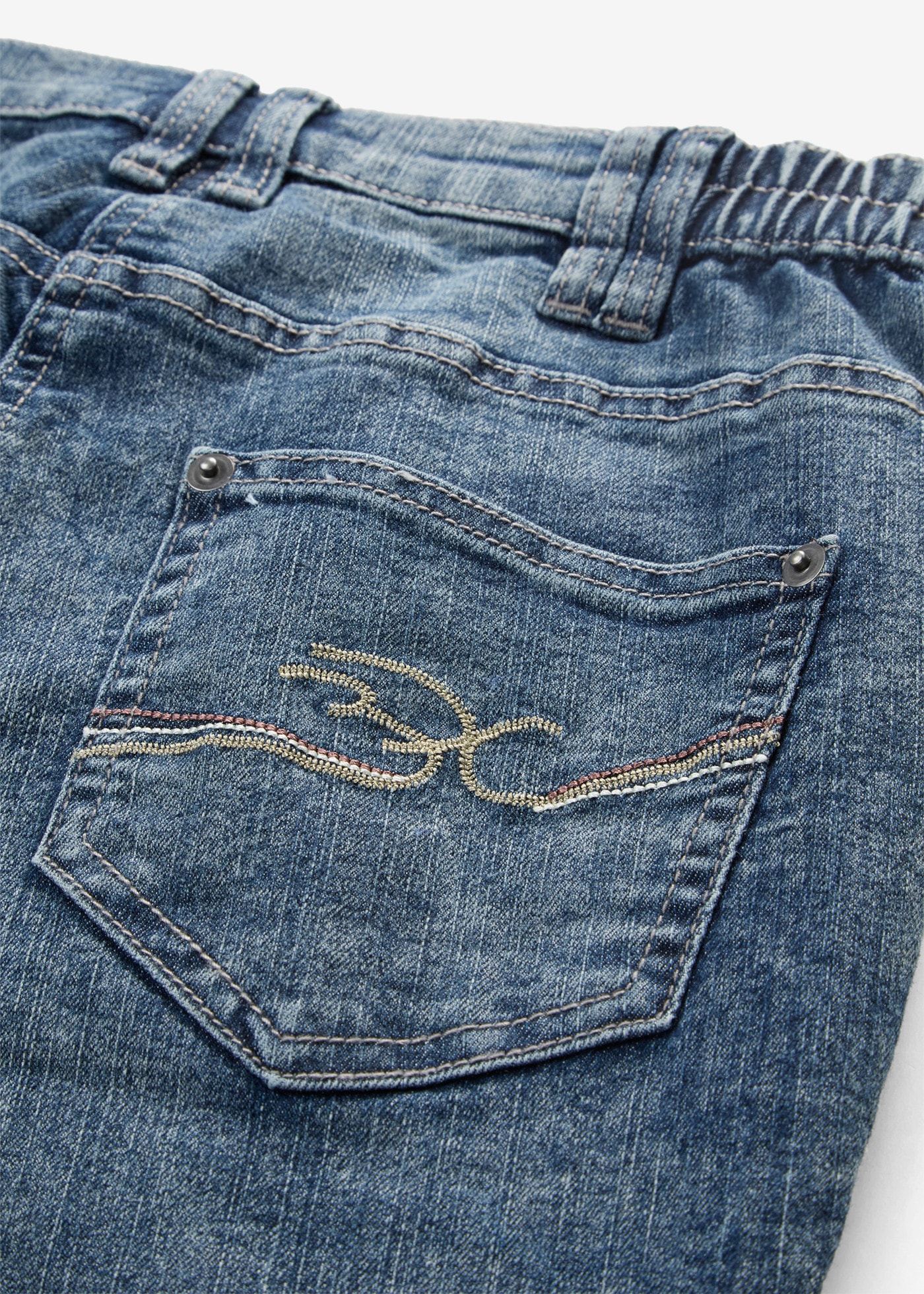 bonprix Caprijeans 1 figurformende Passform, Regular Fit, mit Komfort-Stretch